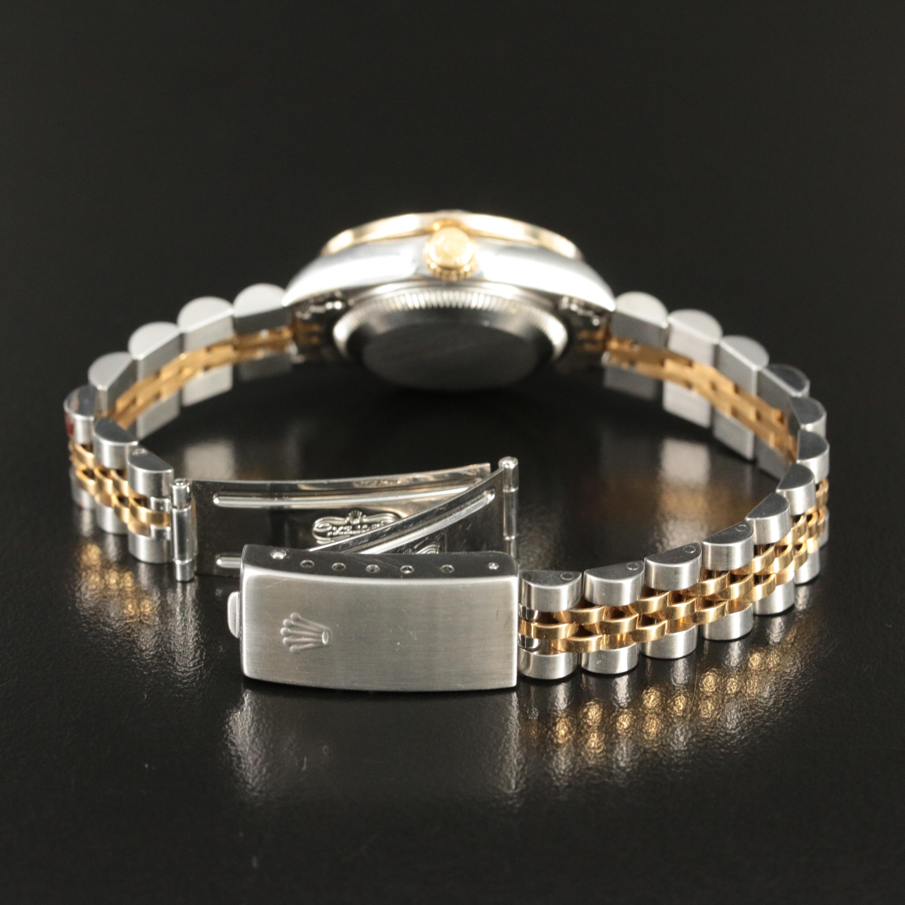 1997 Rolex Custom Diamond Bezel Datejust Watch