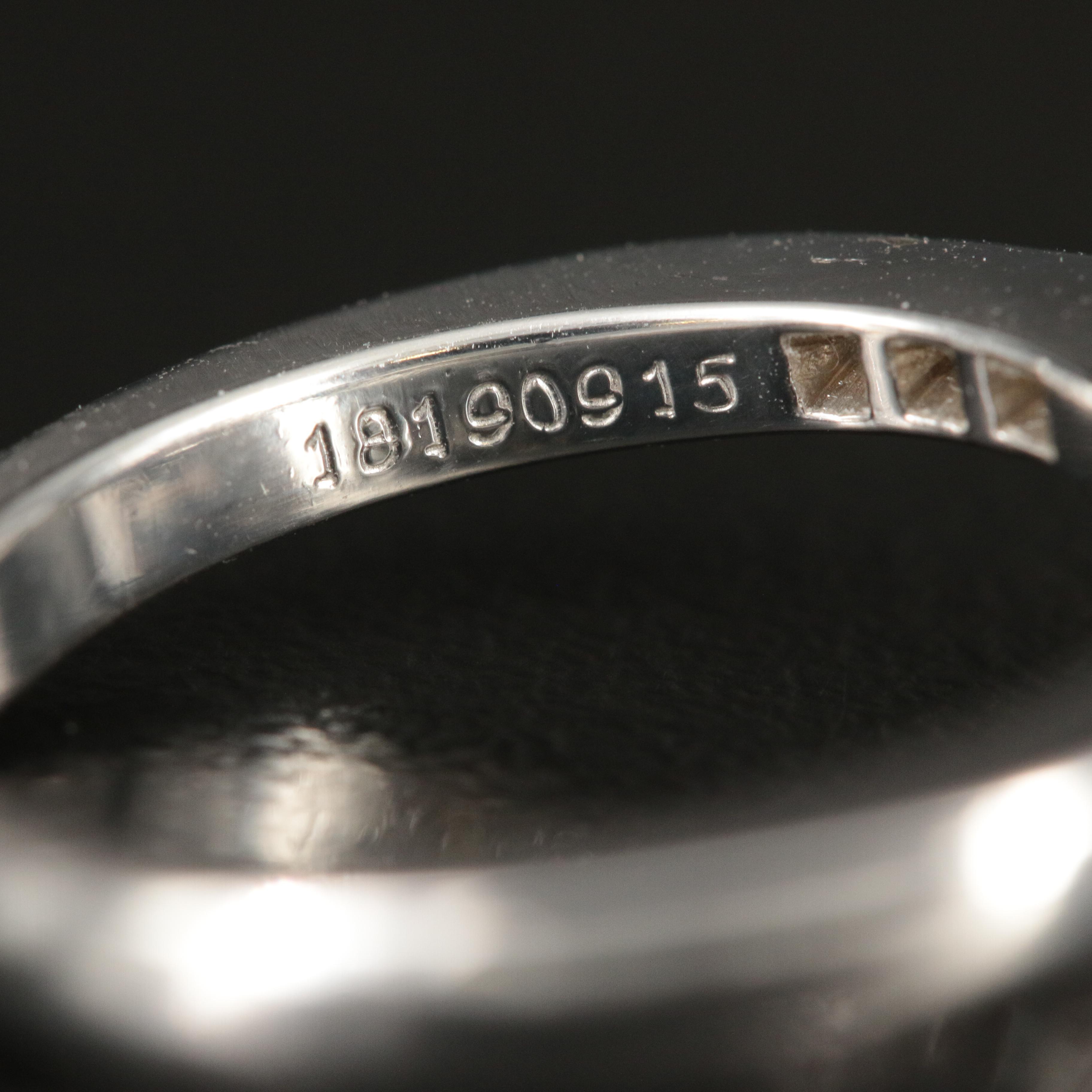 Tiffany & Co. Platinum 1.04 CT Sapphire and Diamond Ring