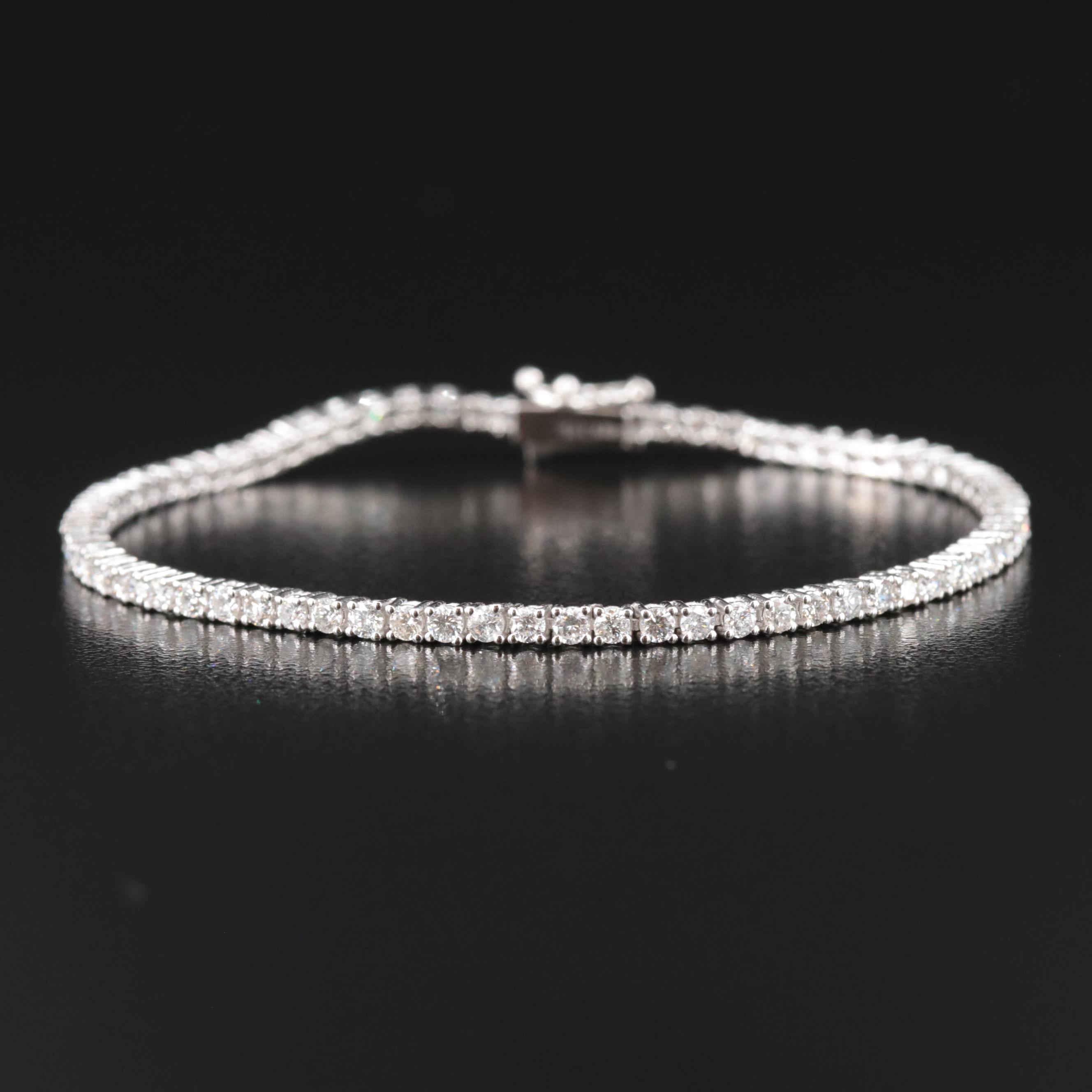 14K 3.60 CTW Diamond Line Bracelet