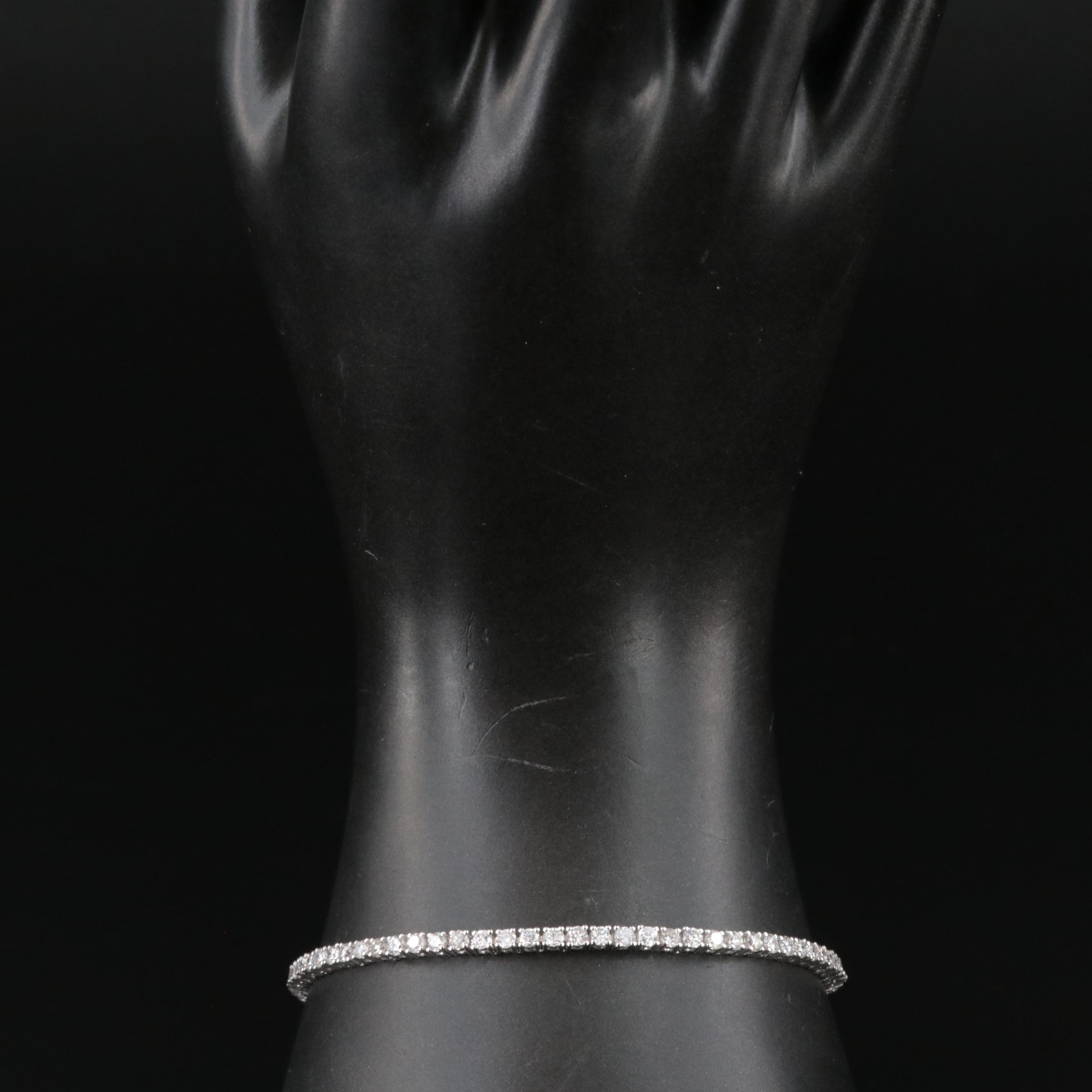 14K 3.60 CTW Diamond Line Bracelet