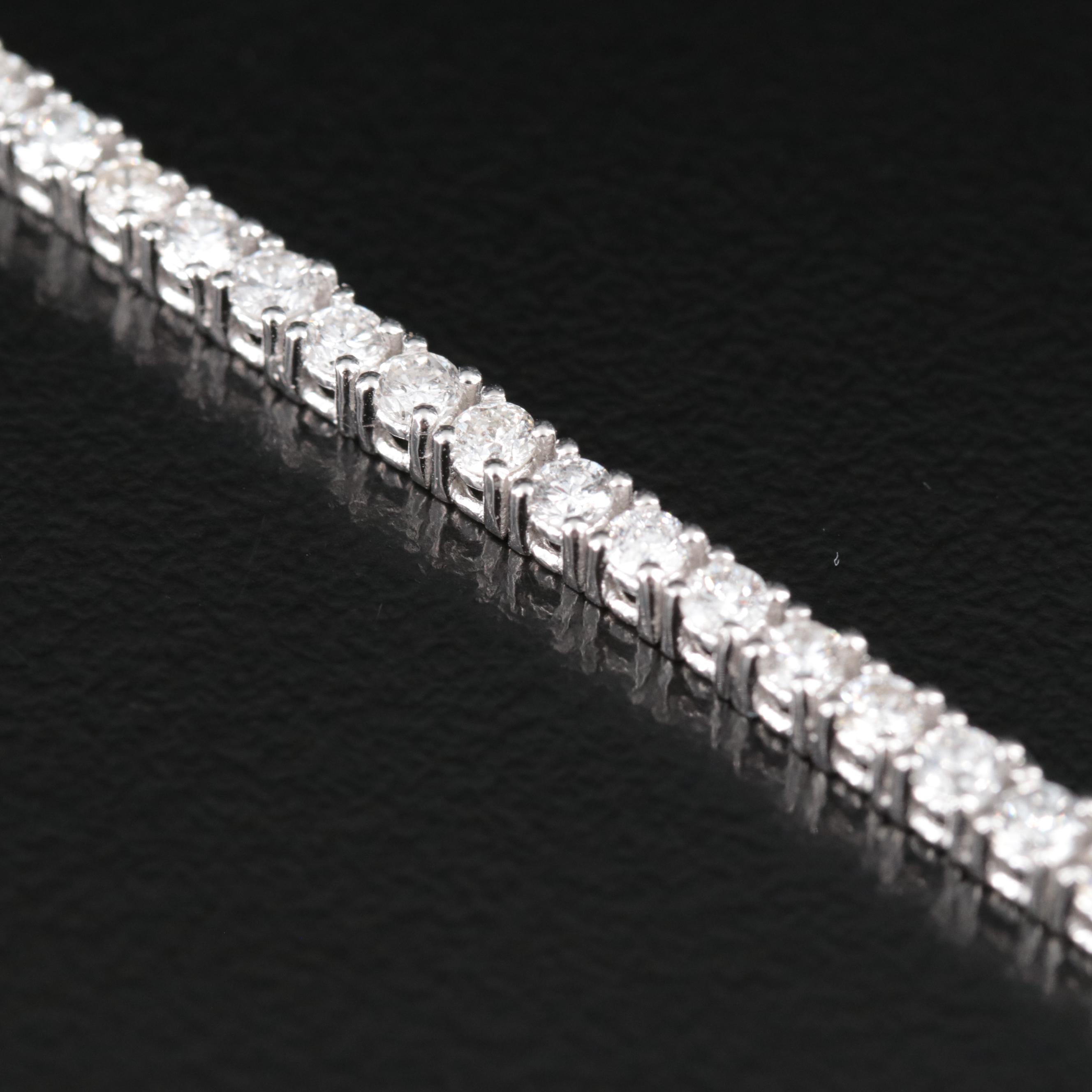 14K 3.60 CTW Diamond Line Bracelet