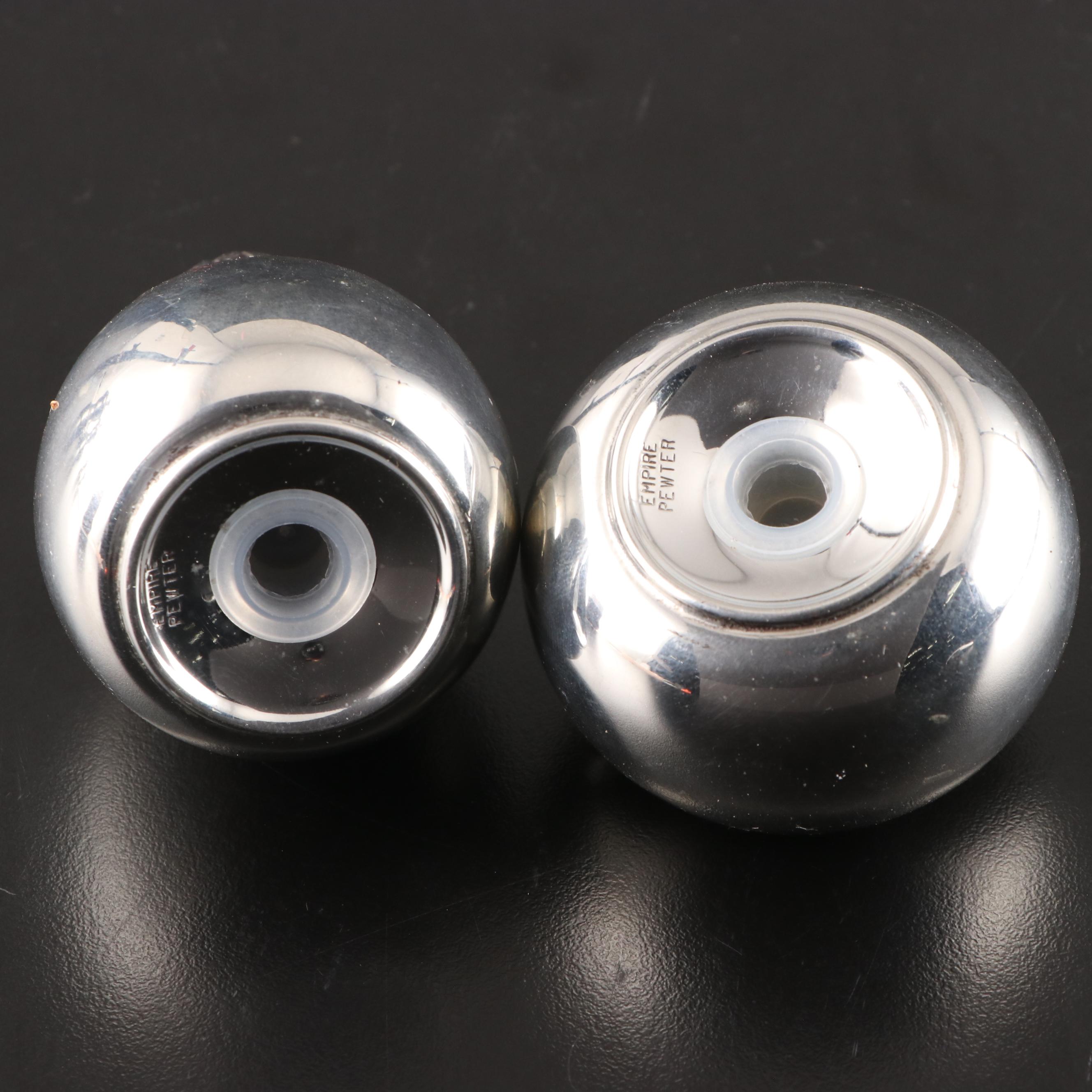 Peugeot Wood Pepper Grinder with Empire Fruit Shaped Pewter Shakers and More