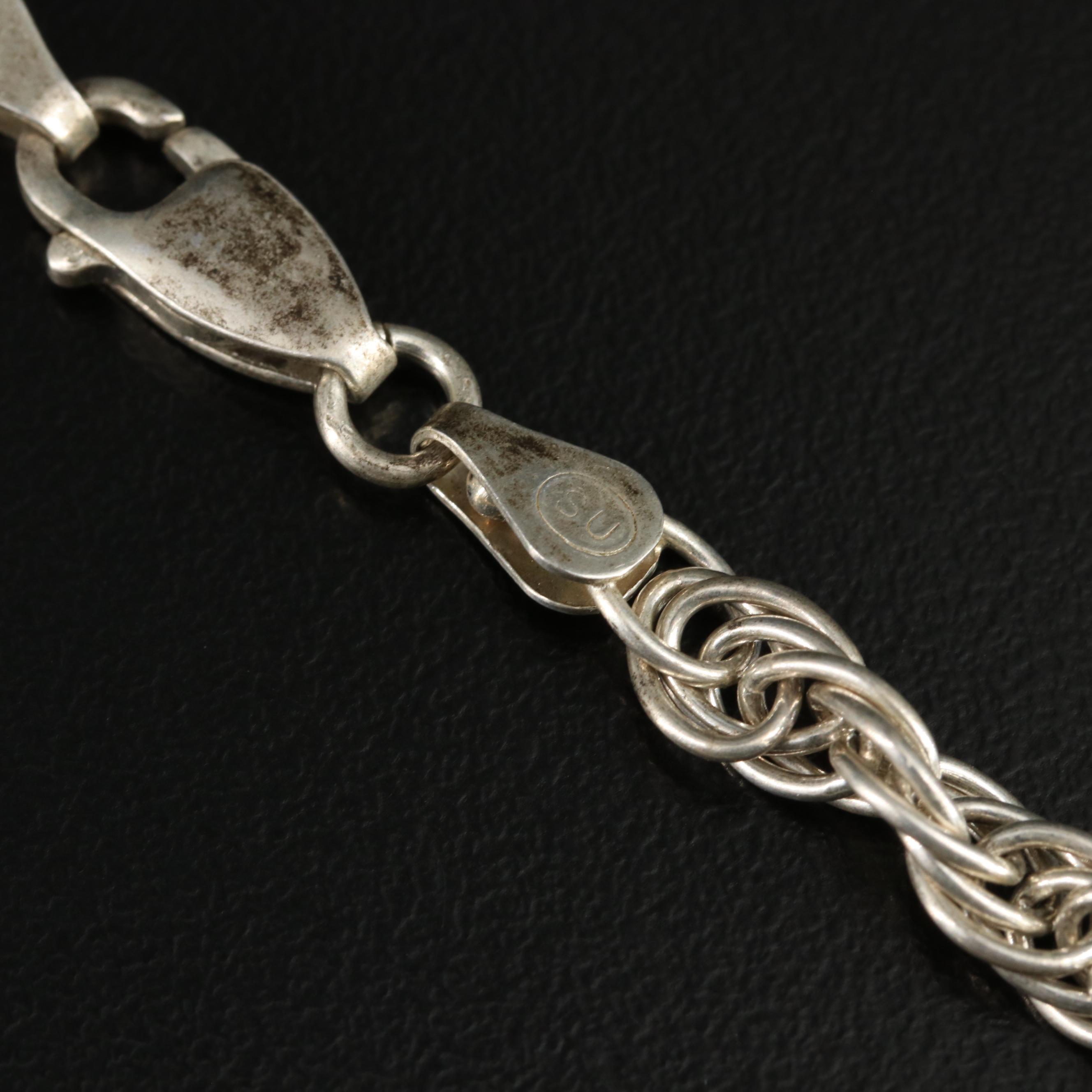 Sterling French Rope Chain Necklace