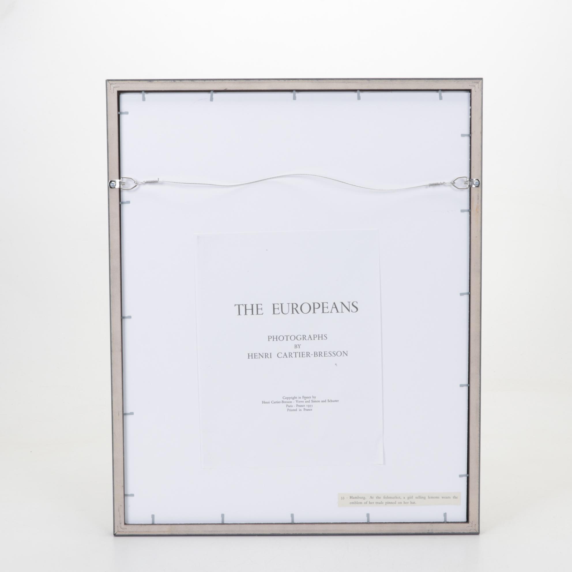 Henri Cartier-Bresson Lemon Seller Rotogravure From "The Europeans," 1955