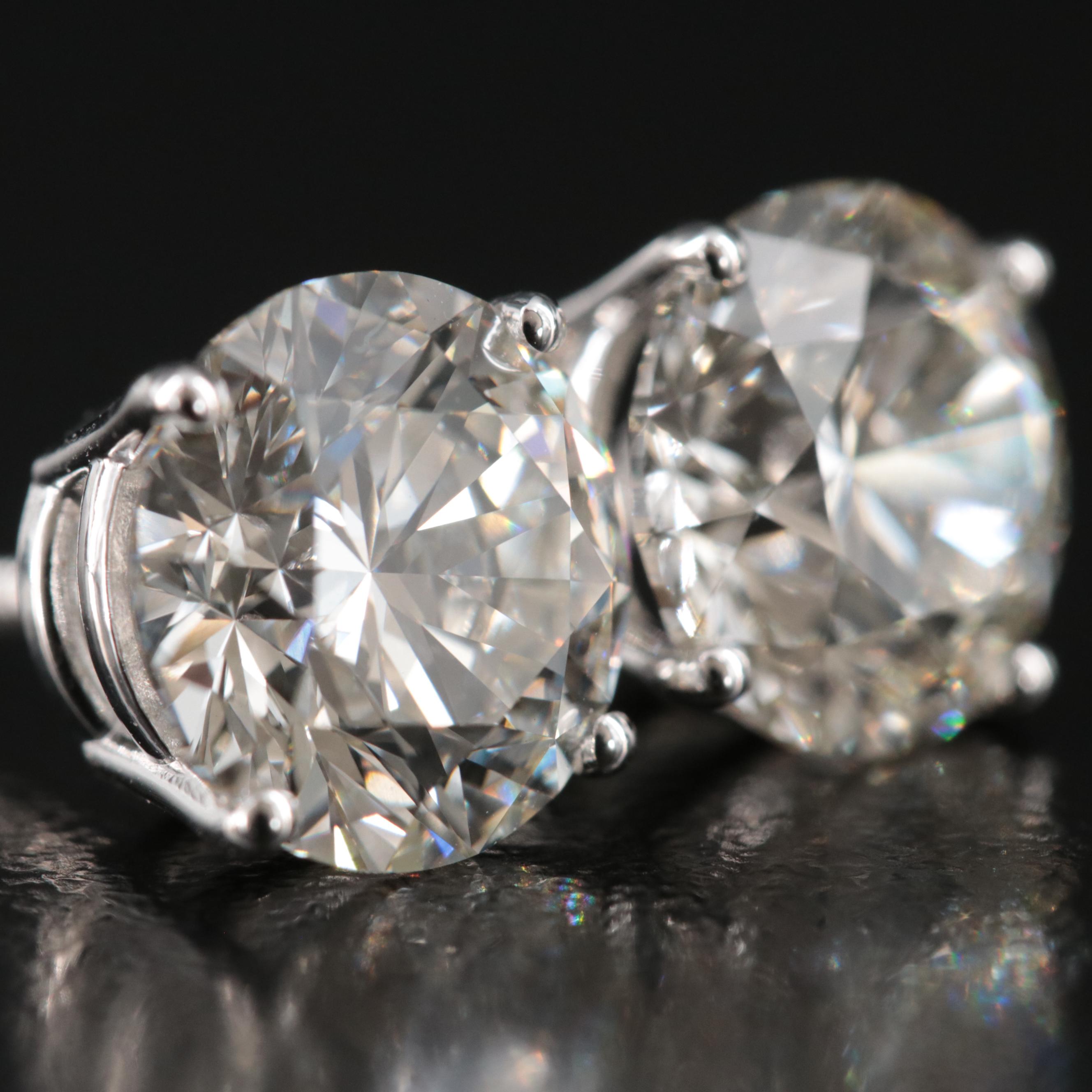 14K 5.44 CTW Lab Grown Diamond Stud Earrings