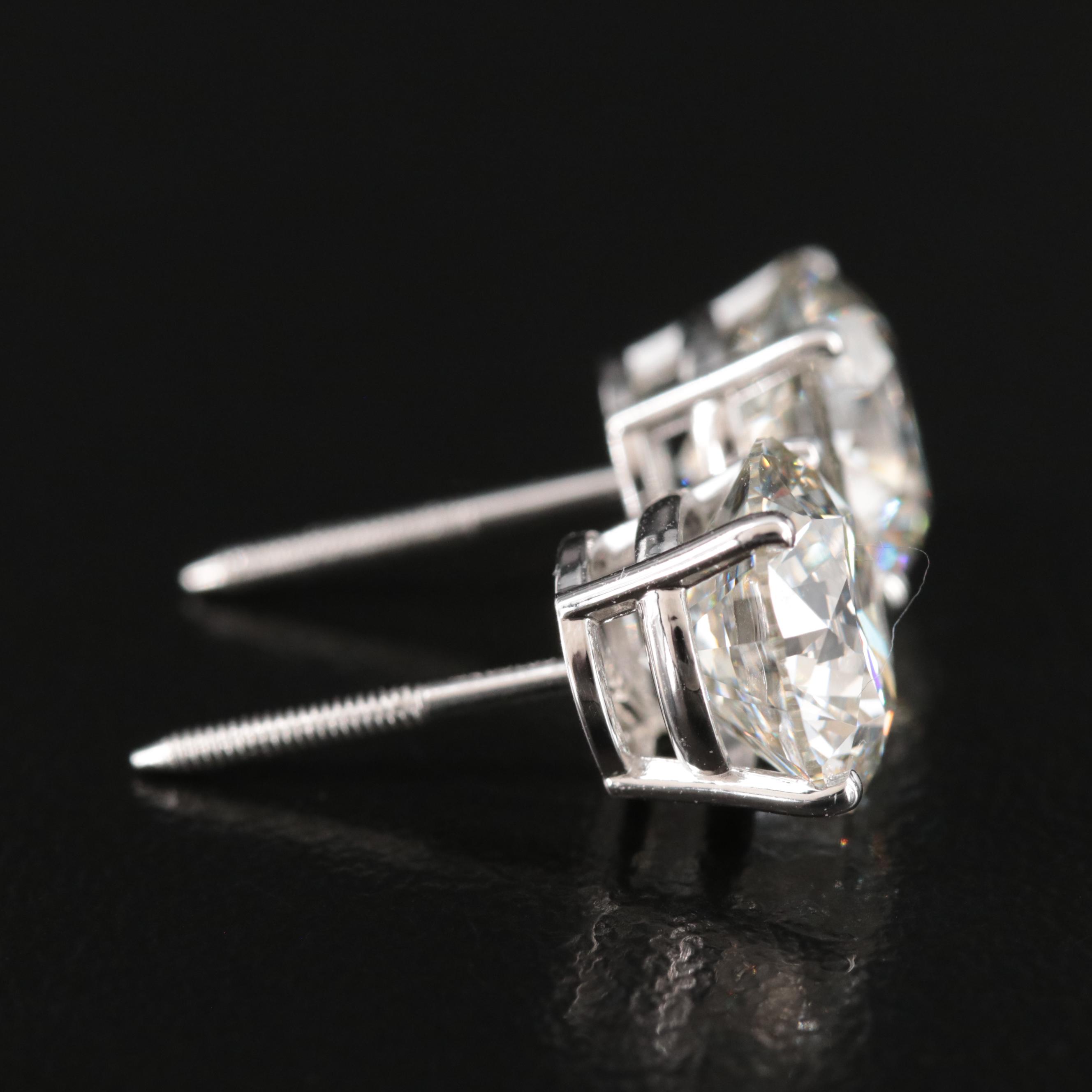 14K 5.44 CTW Lab Grown Diamond Stud Earrings