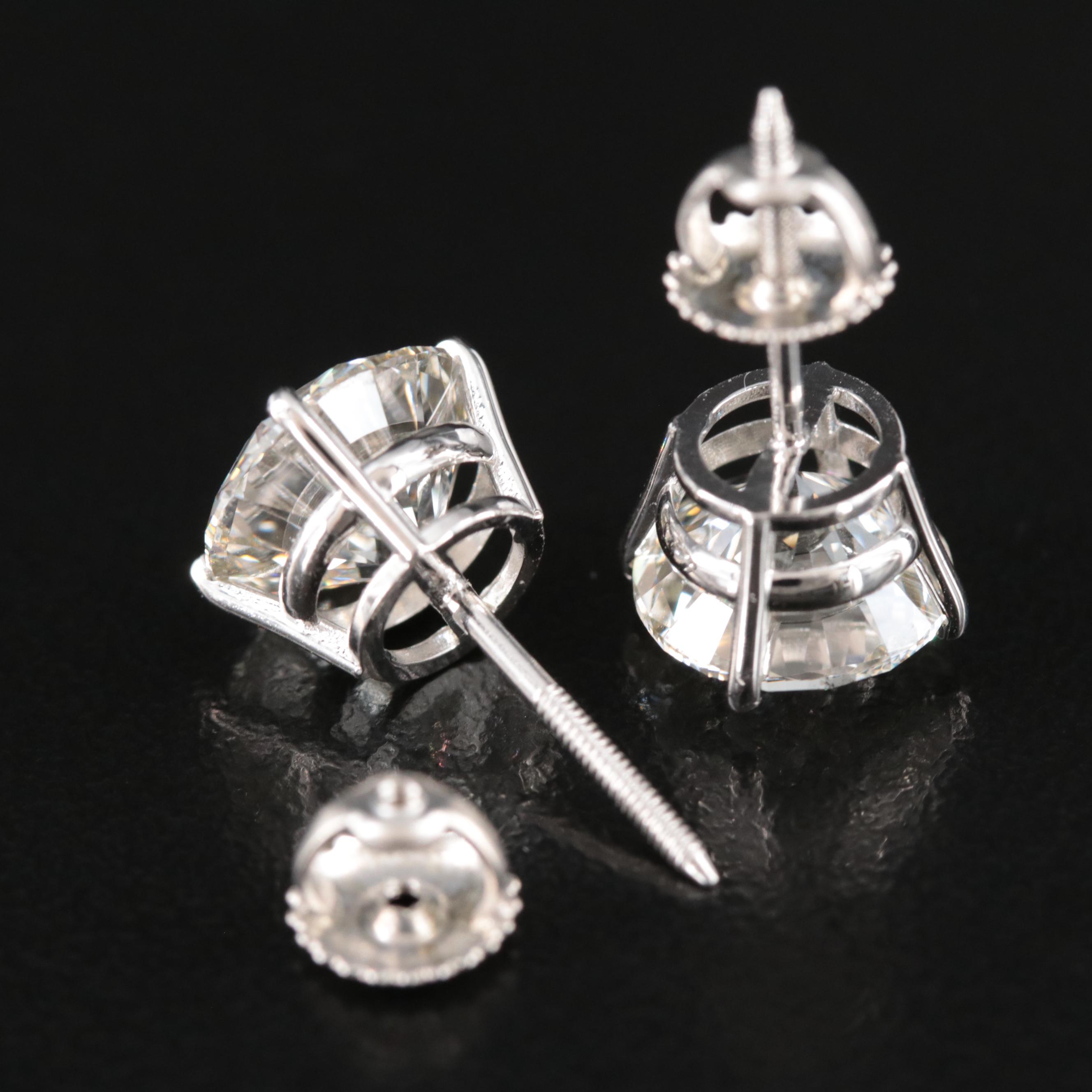 14K 5.44 CTW Lab Grown Diamond Stud Earrings