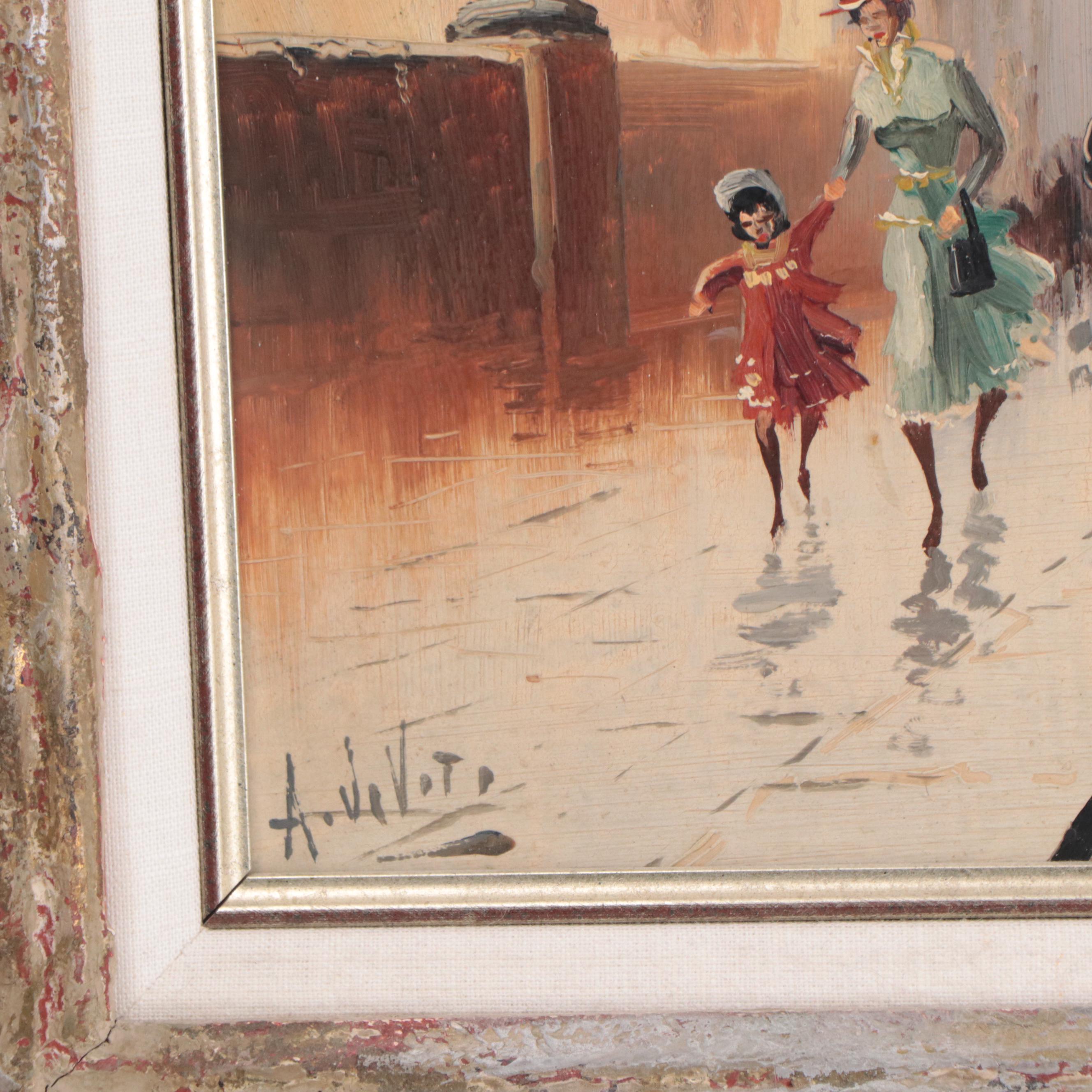 Antonio DeVity Parisian Street Scene Oil Paintings