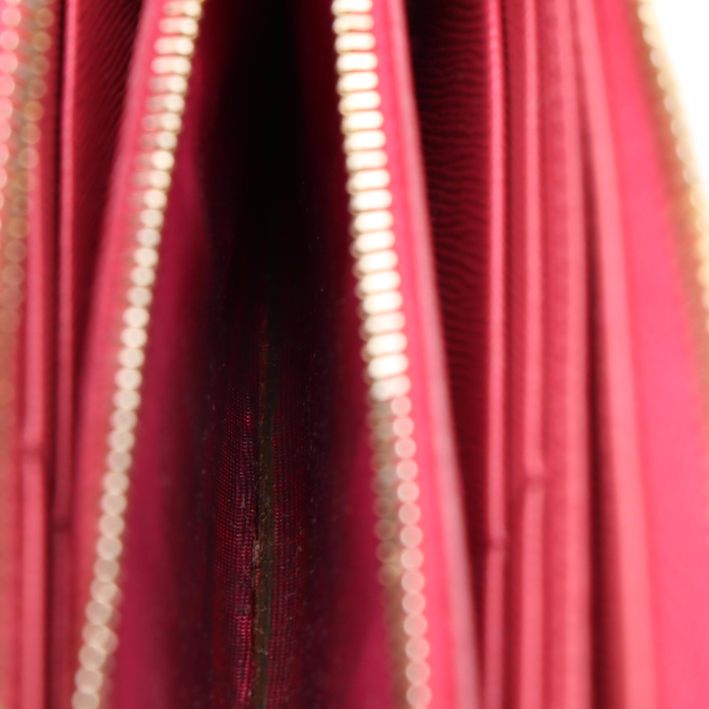 Prada Zip-Around Long Wallet in Pink Saffiano Leather