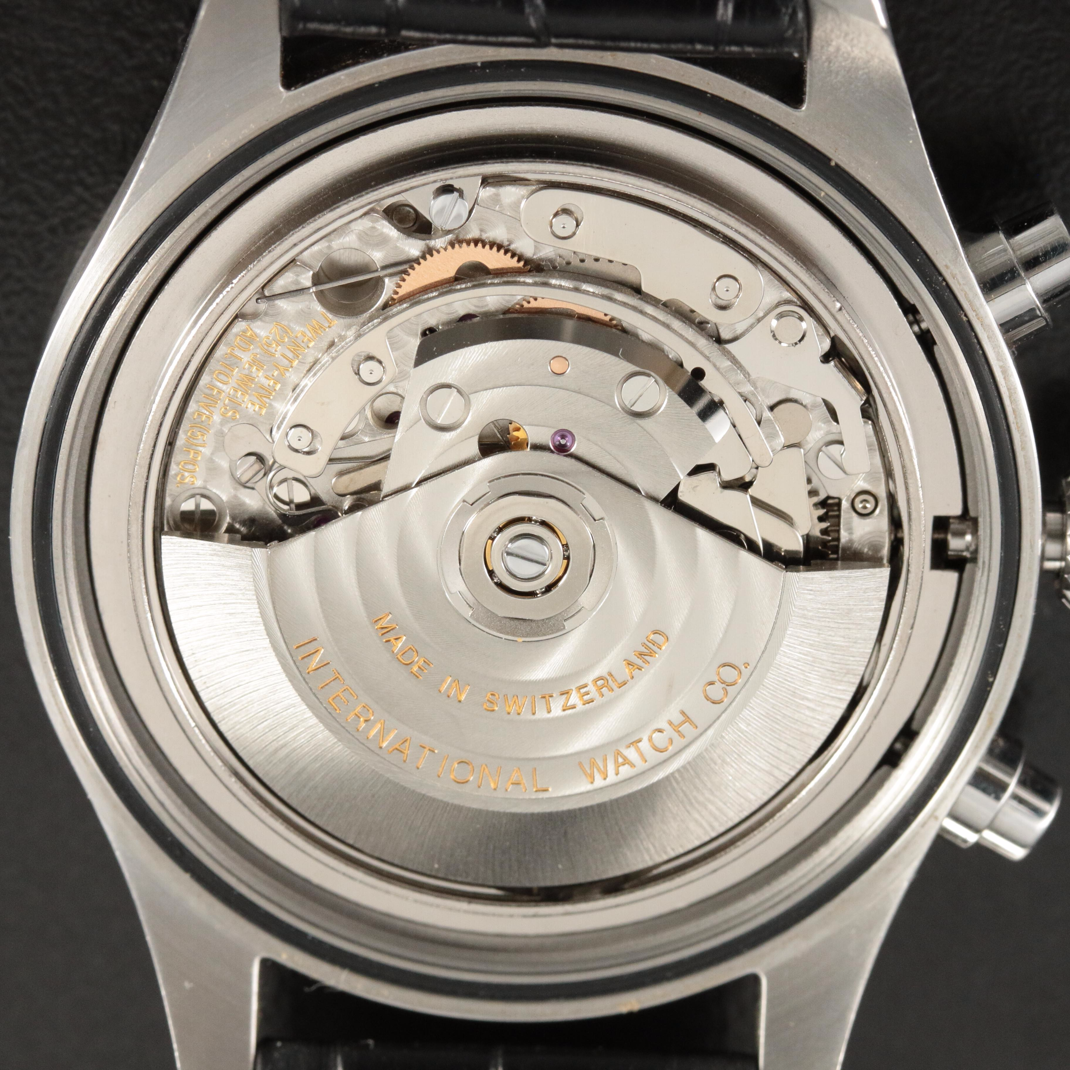 IWC Spitfire Pilot Chronograph Day-Date 42MM Steel Automatic Watch