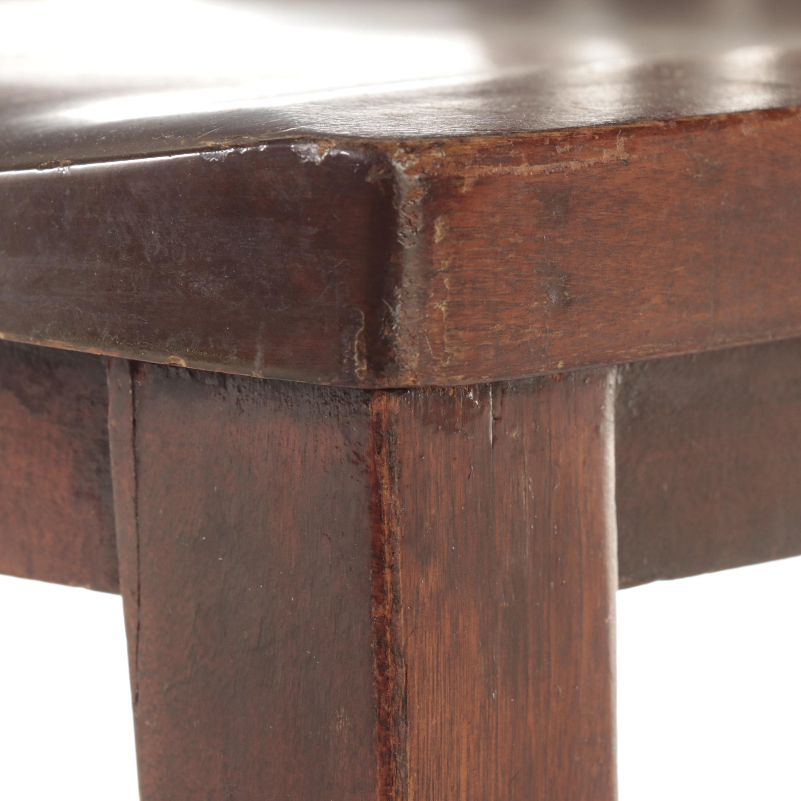 B. L. Marble Chair Co. Wooden Banker's Chair, Early to Mid 20th Century