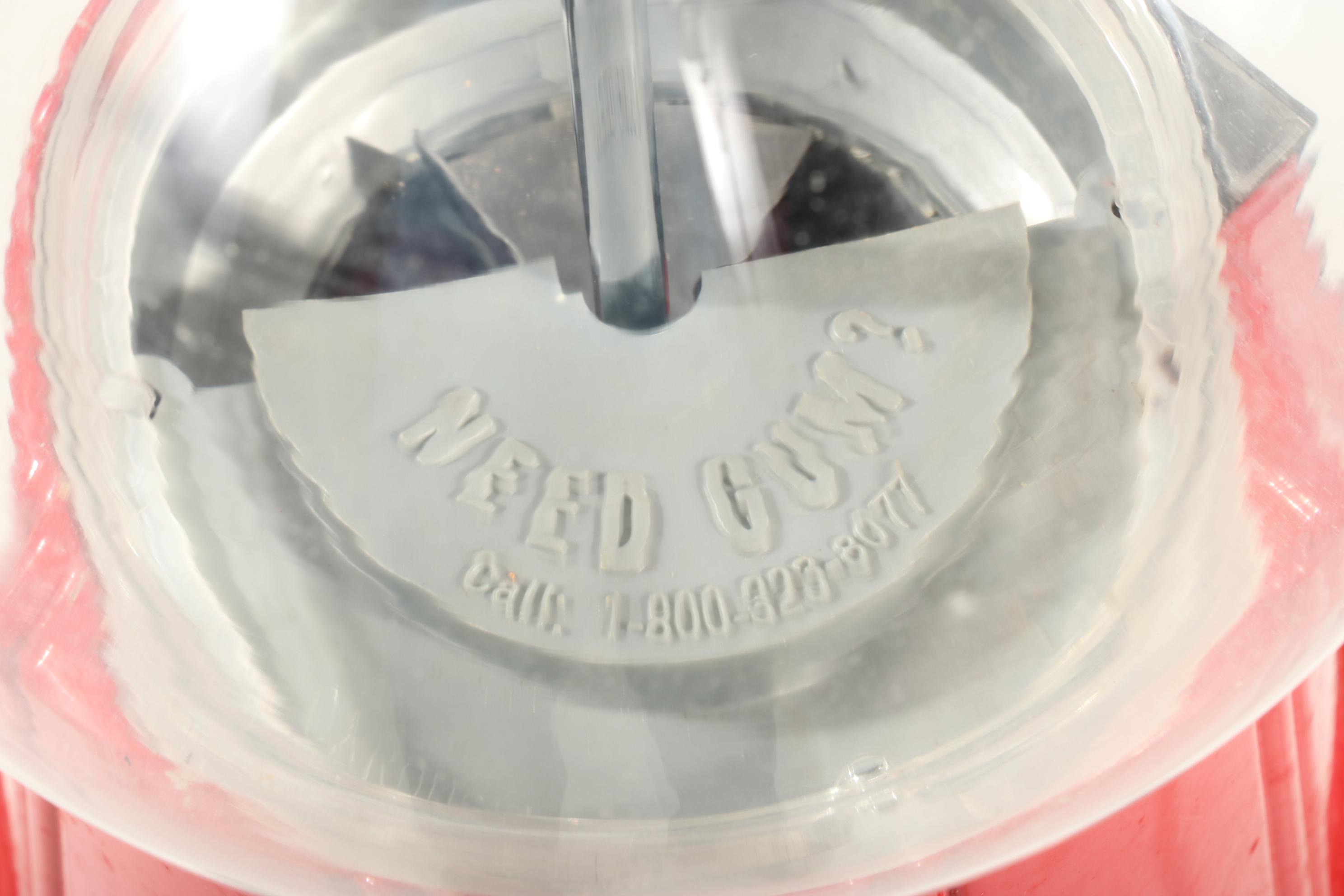 Leaf Inc. Carousel Cast Iron and Glass Gumball Machine on Stand