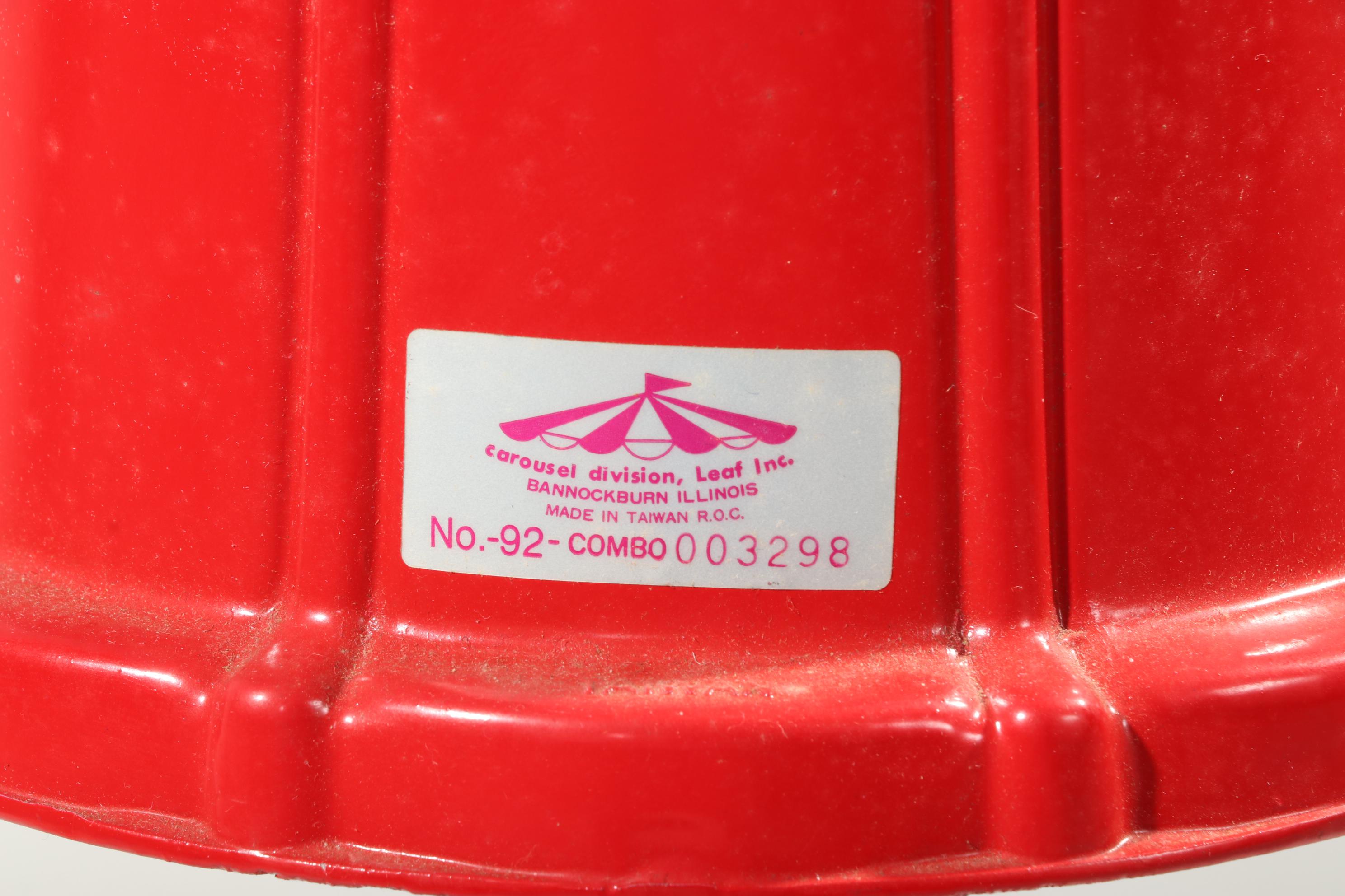 Leaf Inc. Carousel Cast Iron and Glass Gumball Machine on Stand