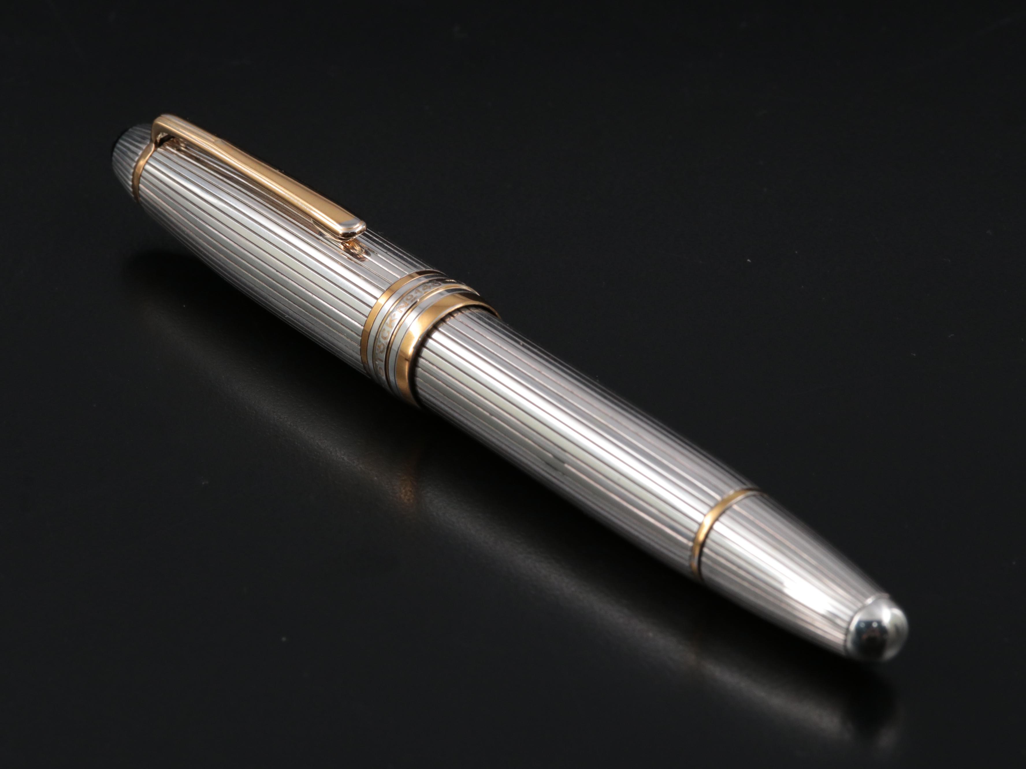 Montblanc Meisterstuck No.146 Sterling Silver Fountain Pen with 18K Nib