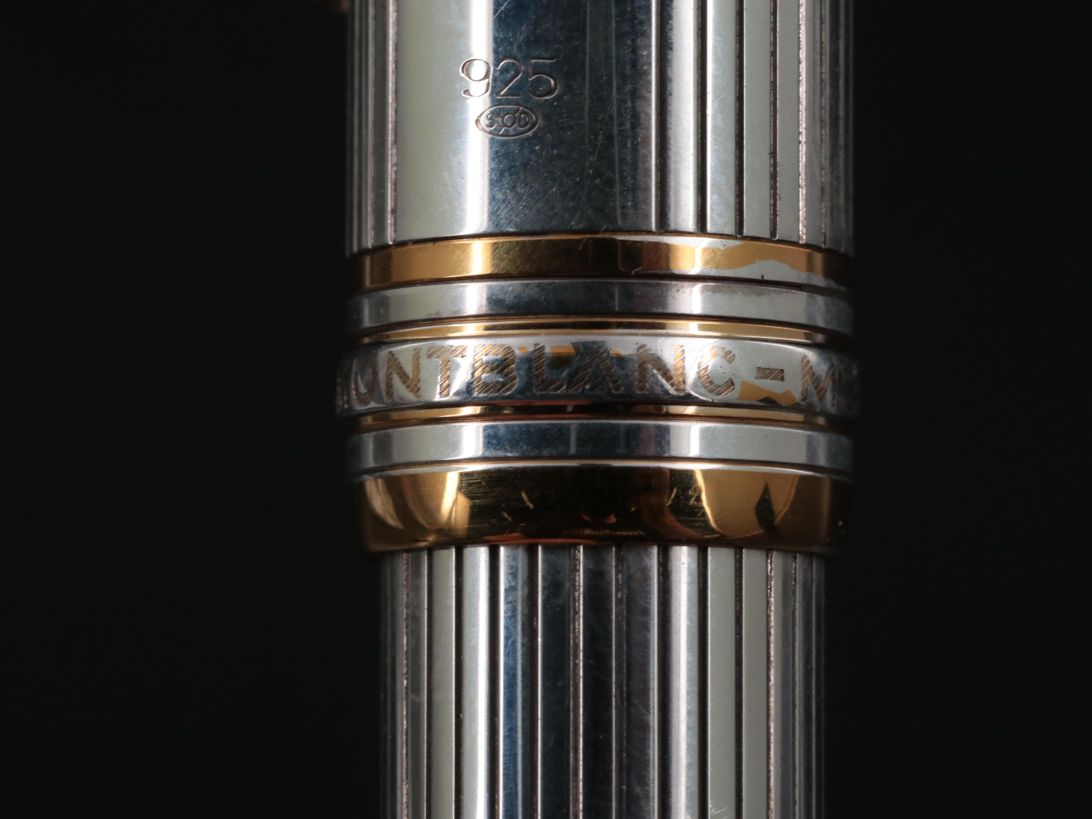 Montblanc Meisterstuck No.146 Sterling Silver Fountain Pen with 18K Nib