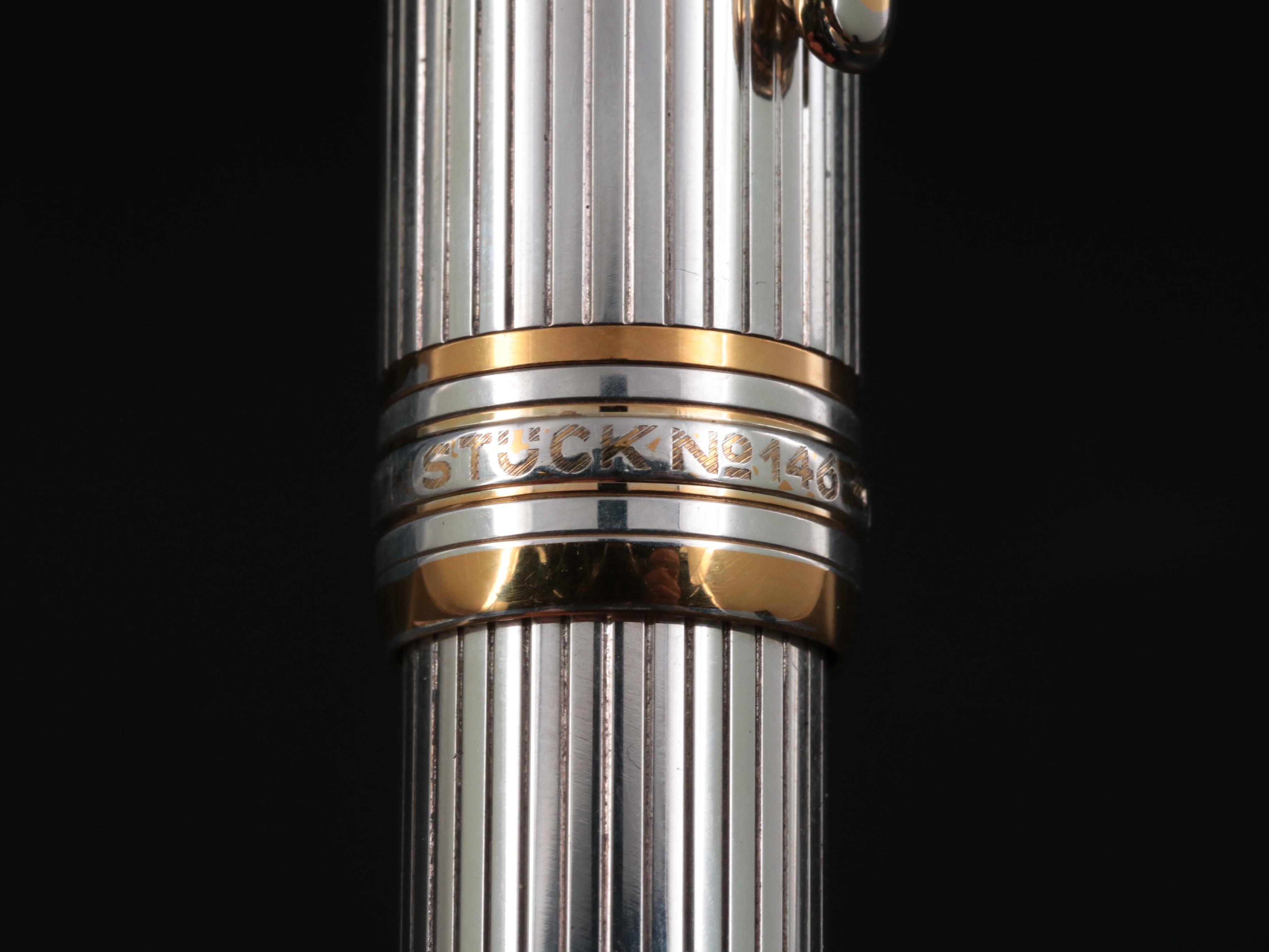 Montblanc Meisterstuck No.146 Sterling Silver Fountain Pen with 18K Nib