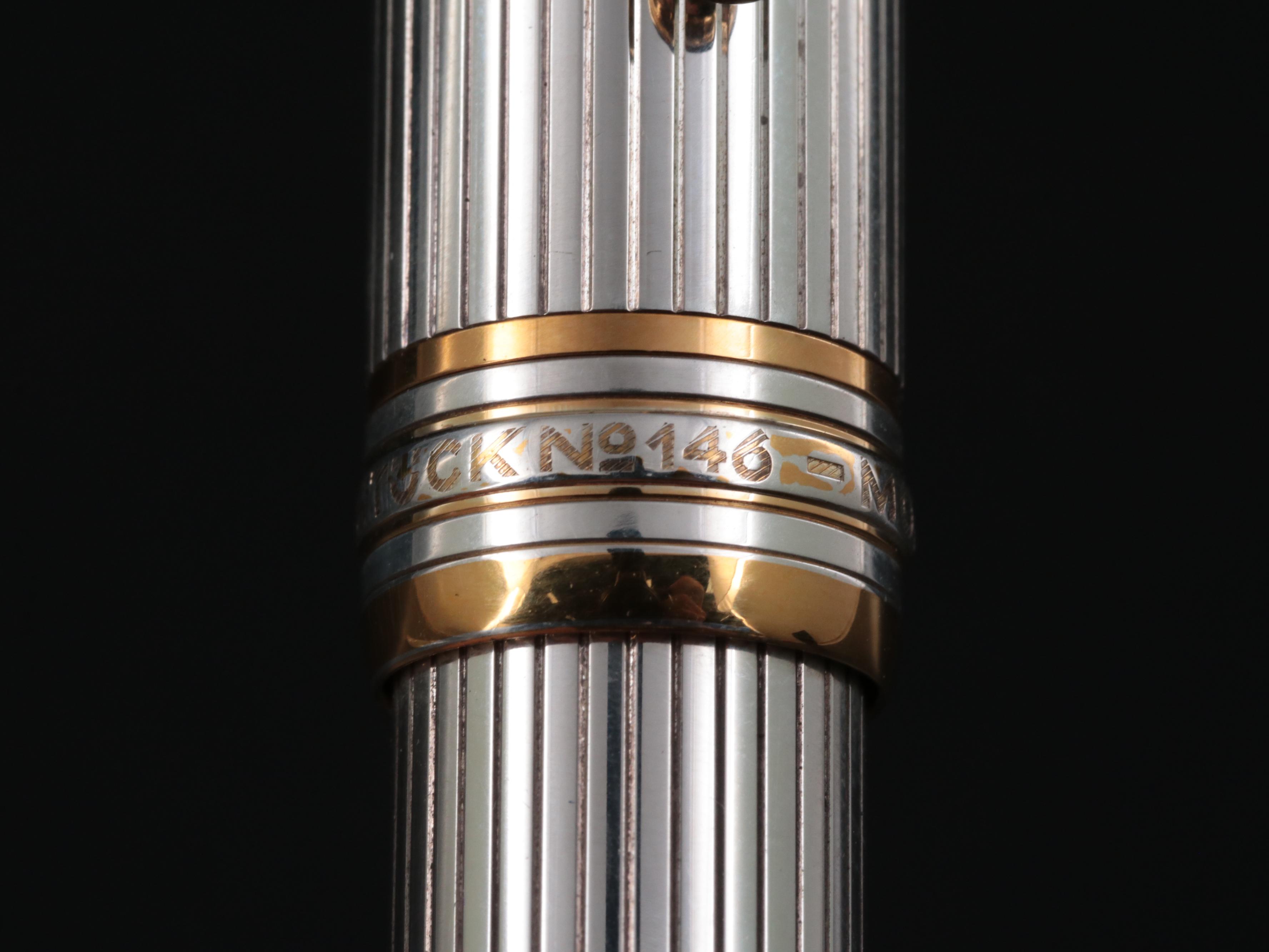 Montblanc Meisterstuck No.146 Sterling Silver Fountain Pen with 18K Nib