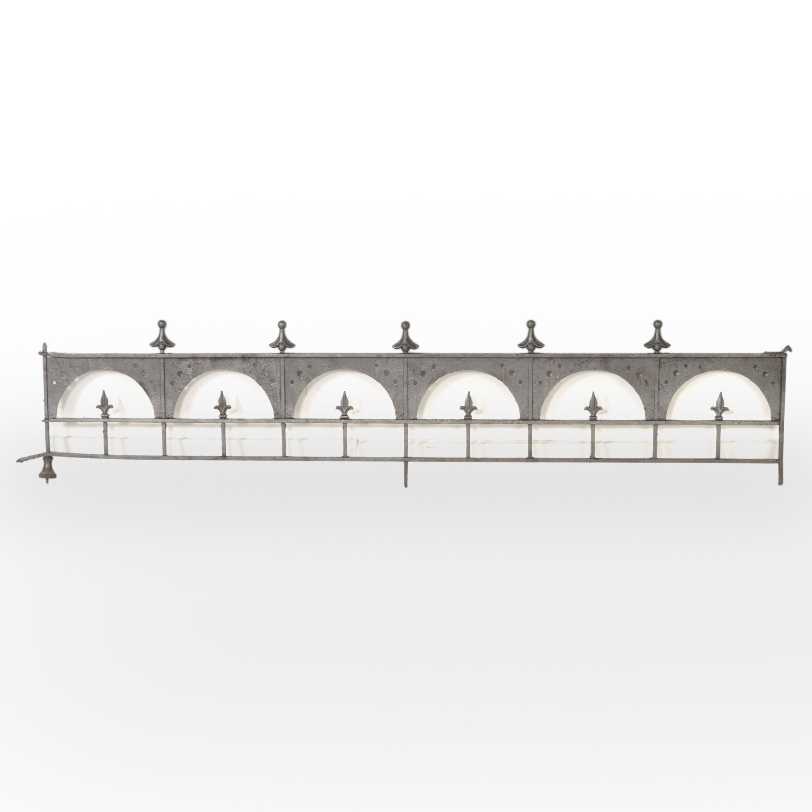 Victorian Wrought Iron Fleur-De-Lis Architectural Salvage