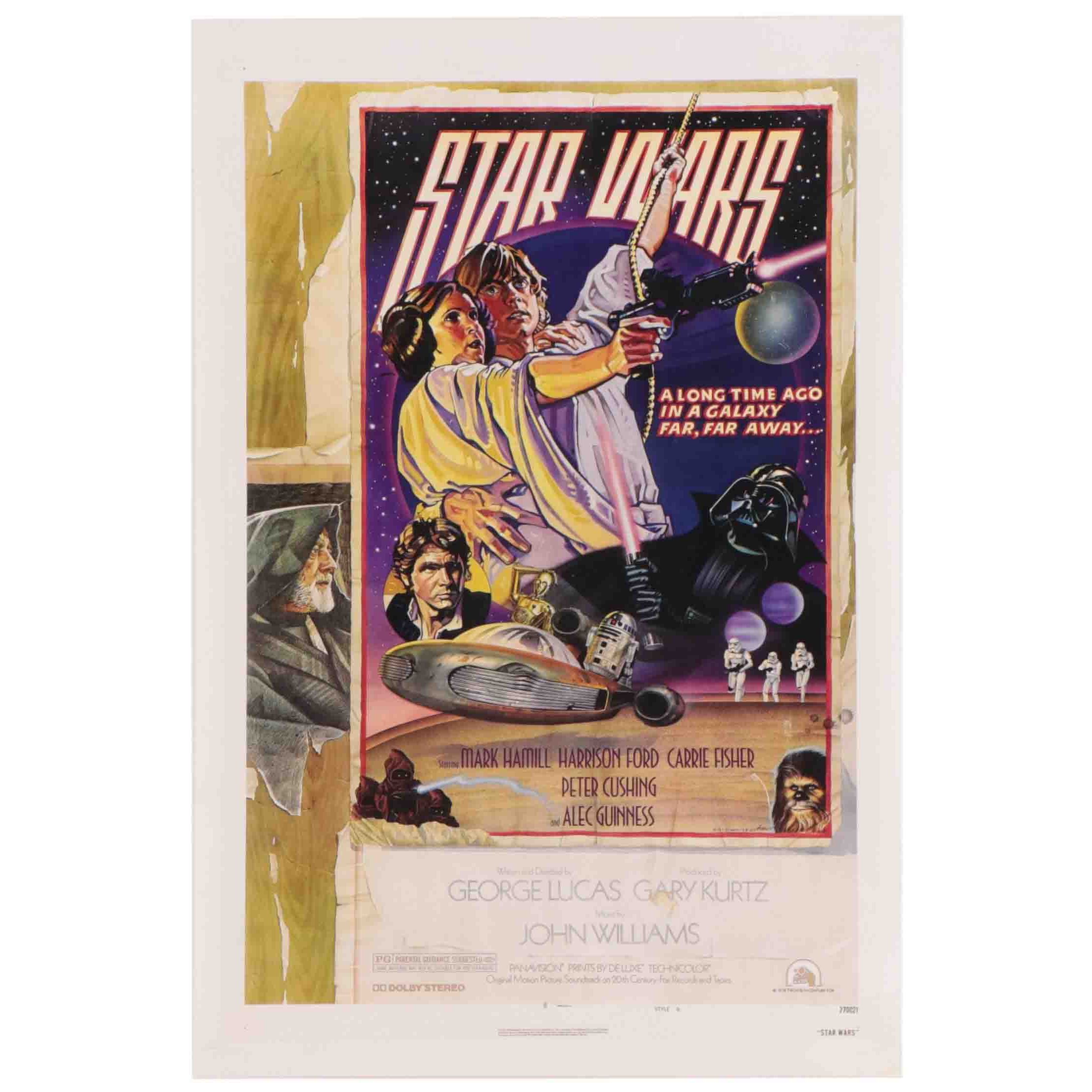 "Star Wars" Giclée Poster After Drew Struzan and Charles White III, 1978
