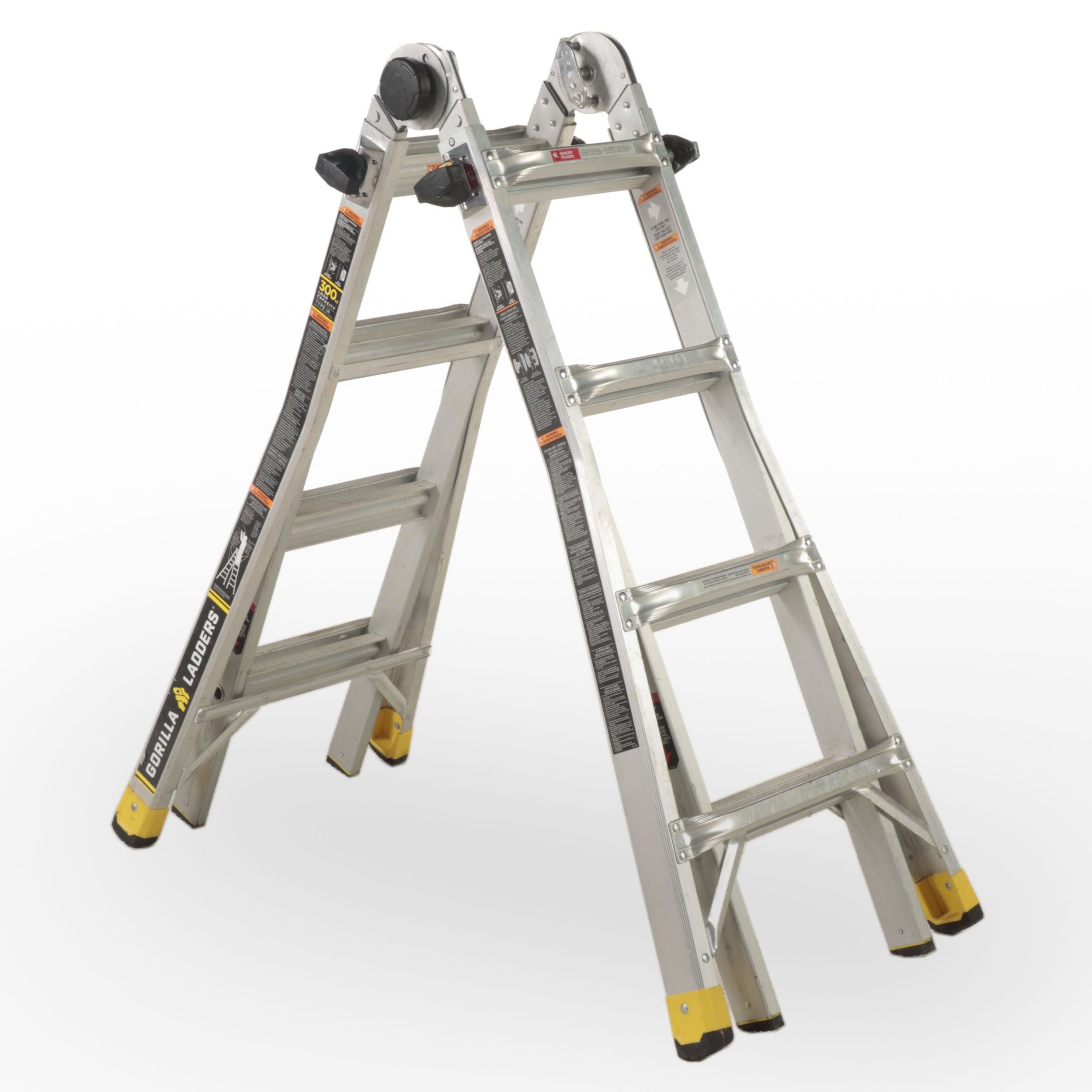 Gorilla Ladders Aluminum MultiPosition Ladder EBTH