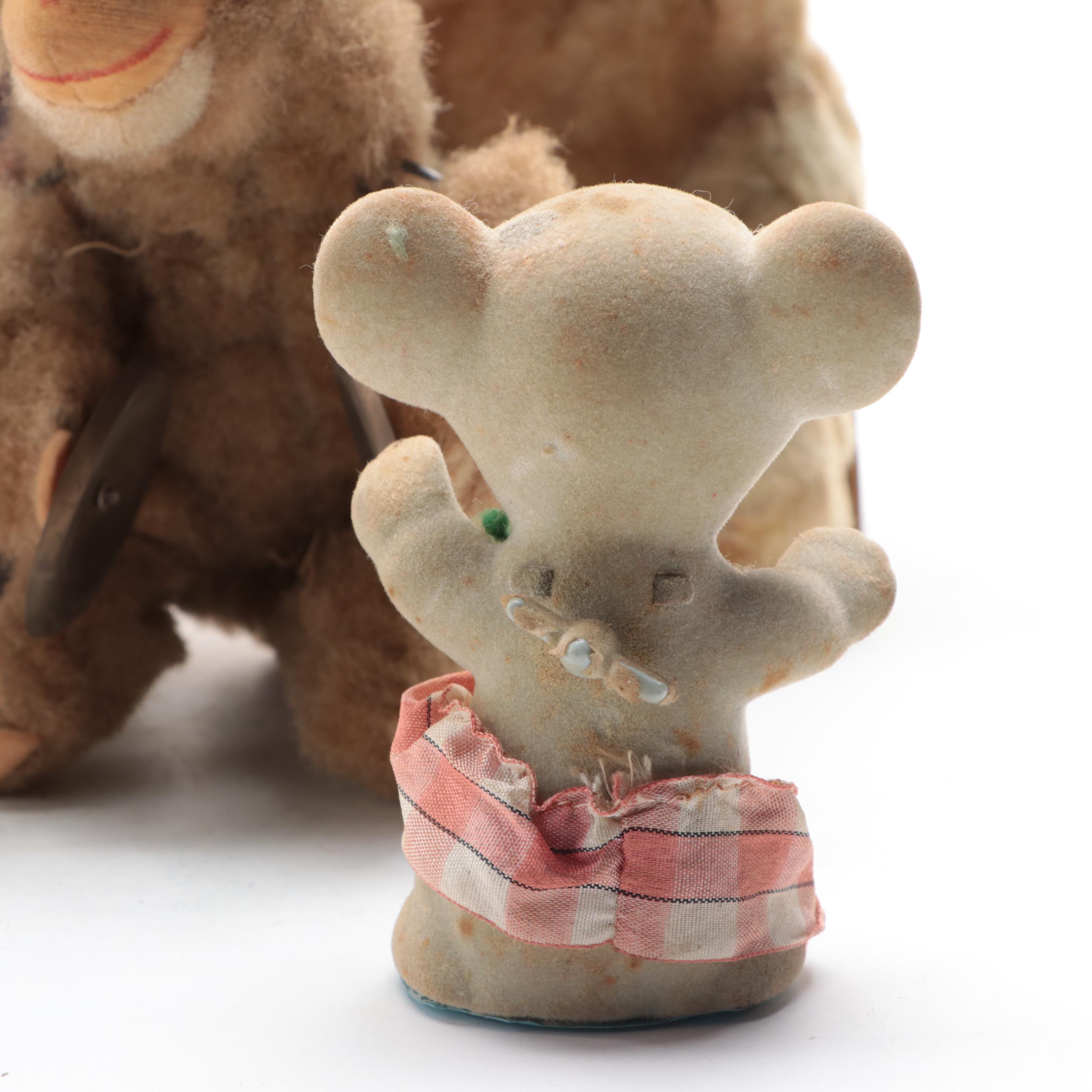 C.K. Japanese Cymbal Banging Monkey Toy with Rabbit and Other Wind-Up Toys