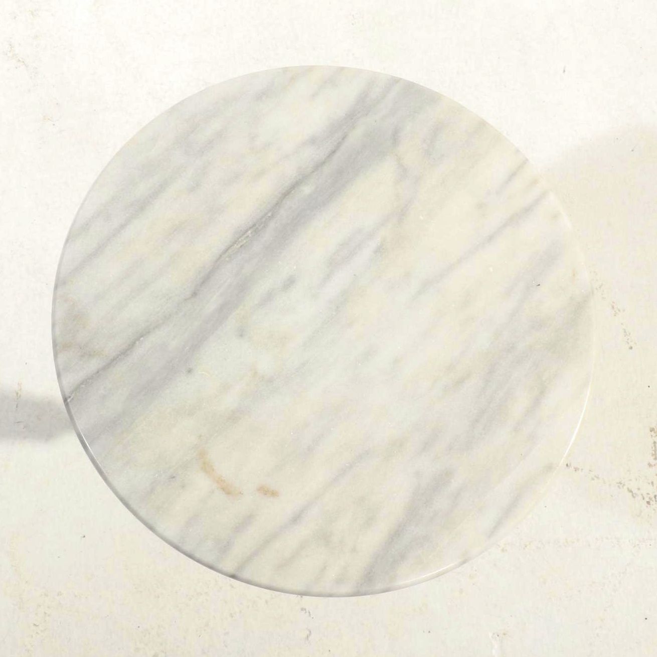 Pierced Brass and Marble Top Plant Stand