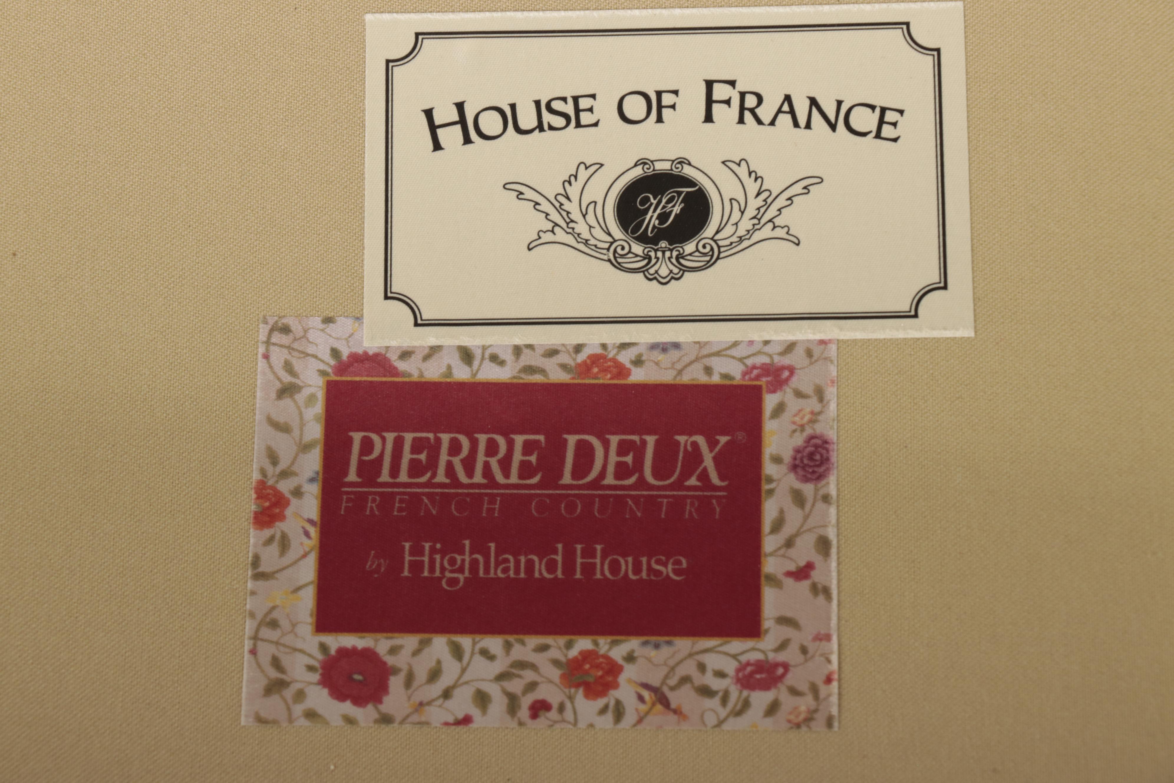 Pierre Deux Louis XV Style Toile and Fine Fabric Upholstered Canapé