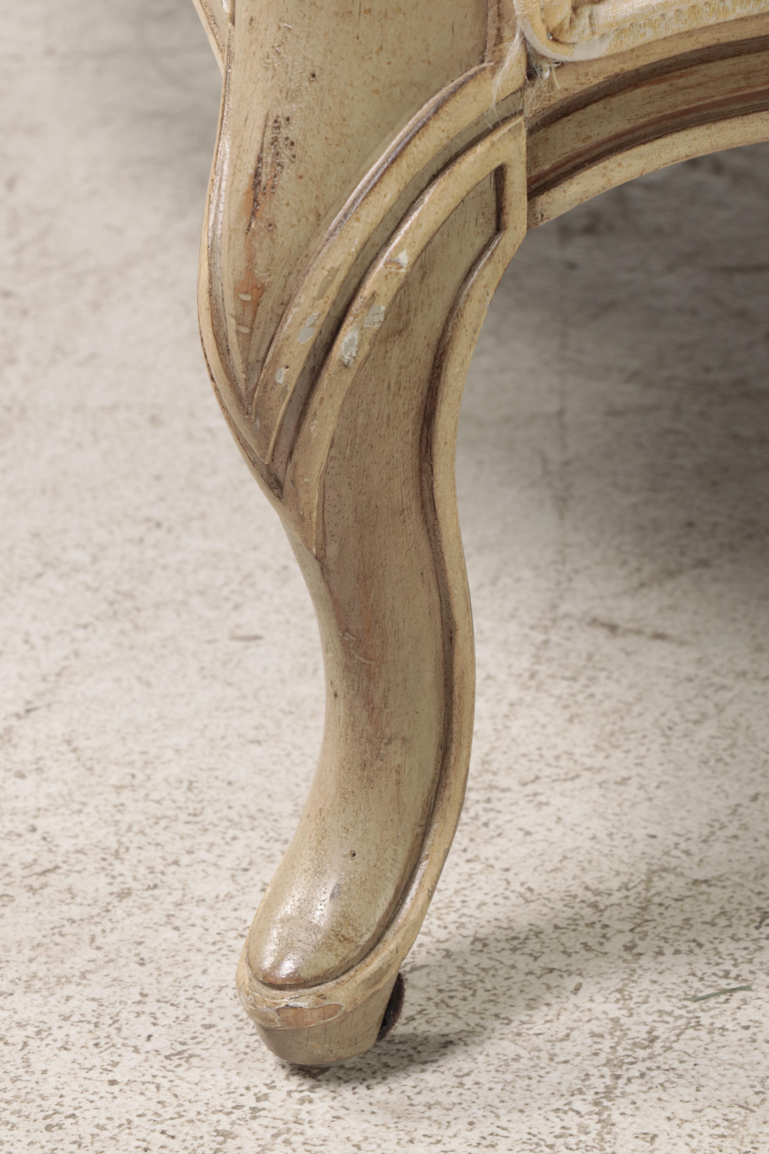 Pierre Deux Louis XV Style Toile and Fine Fabric Upholstered Canapé