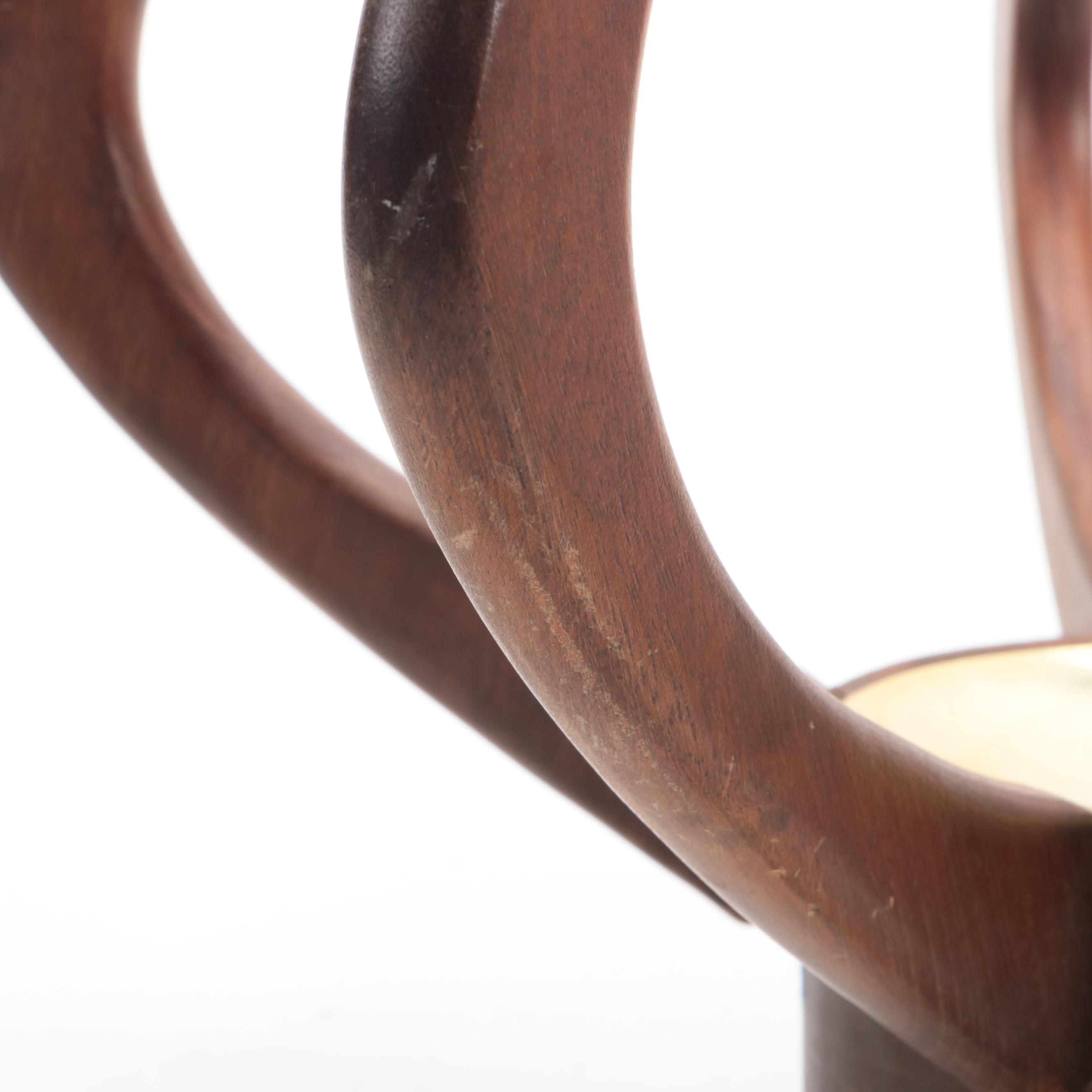 Arthur Jacobs for Modeline Mid Century Modern Walnut Cage Table Lamp