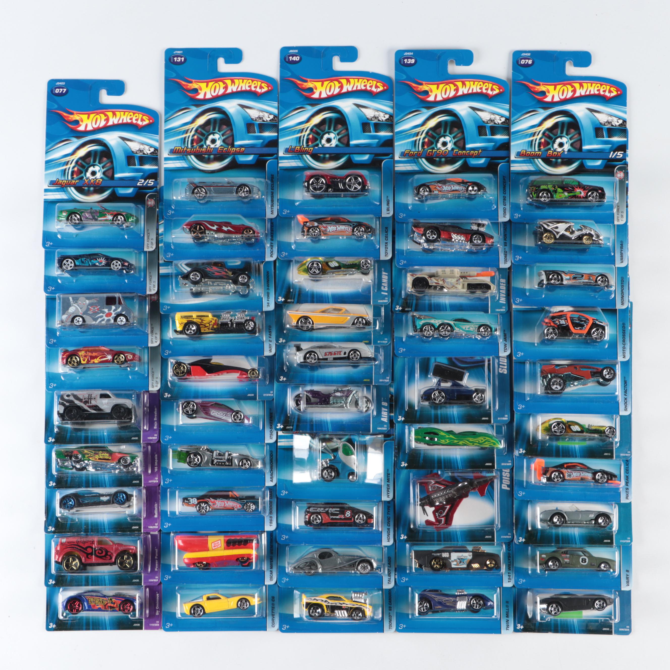Hot Wheels Spy Force and WWE Series with Other Hot Wheels Diecast Cars