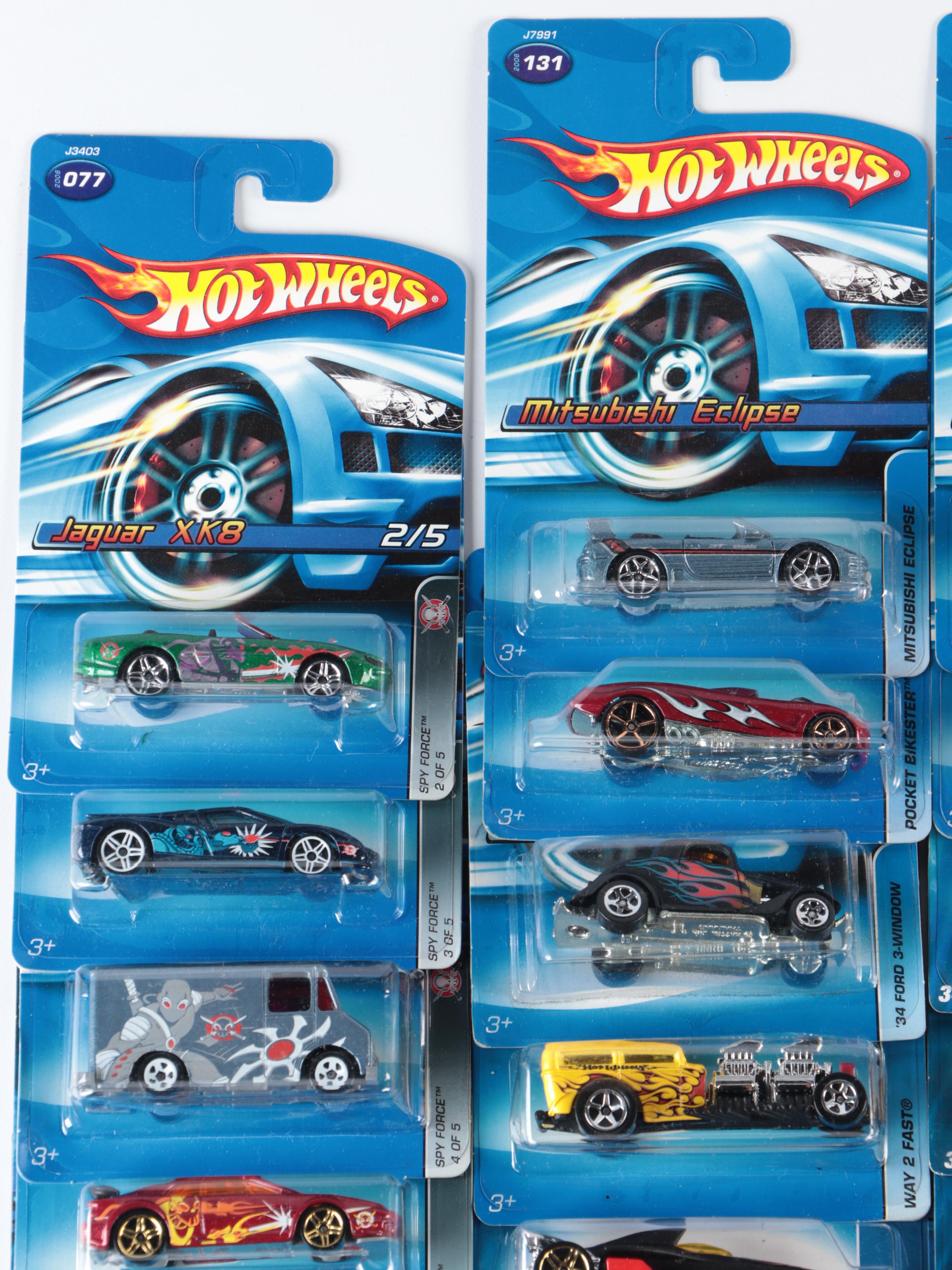 Hot Wheels Spy Force and WWE Series with Other Hot Wheels Diecast Cars