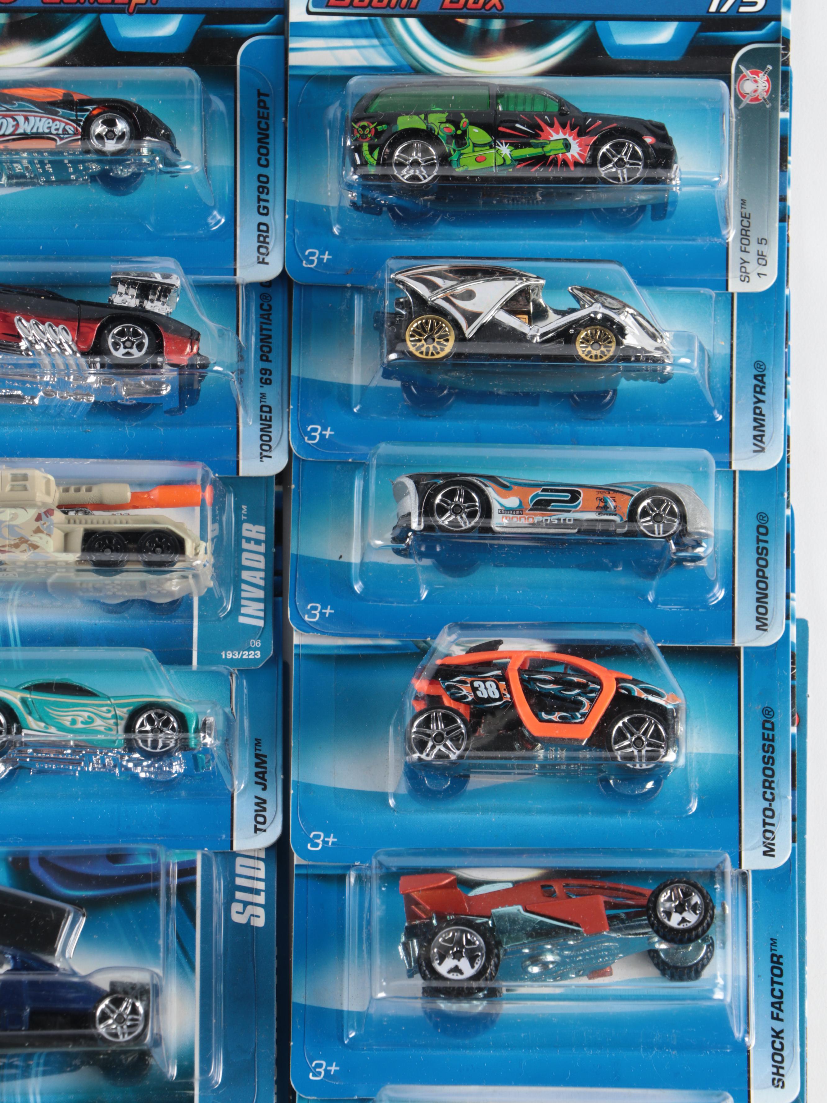 Hot Wheels Spy Force and WWE Series with Other Hot Wheels Diecast Cars