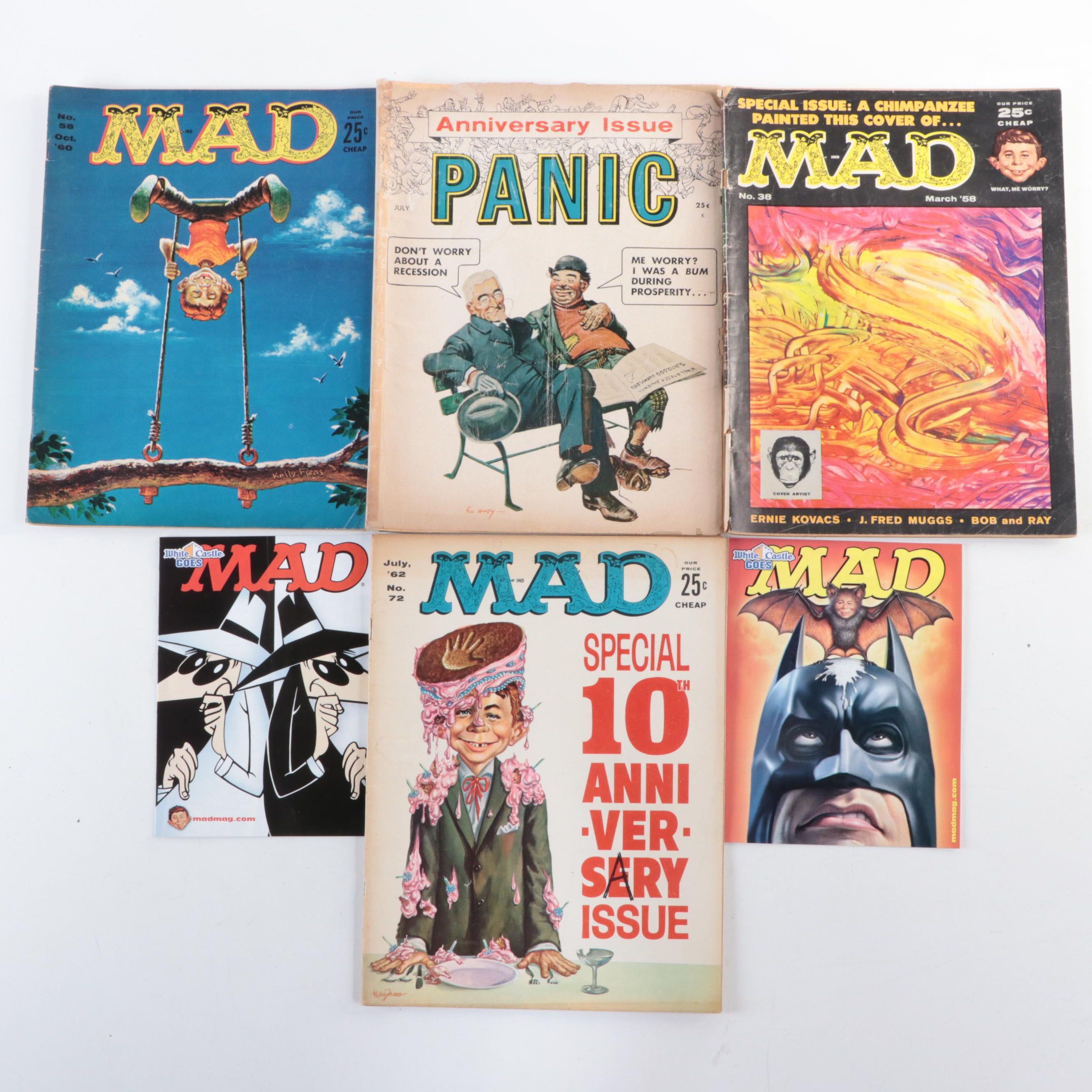 MAD Magazine Anniversary Issues and No. 58, 1950s and 1960s