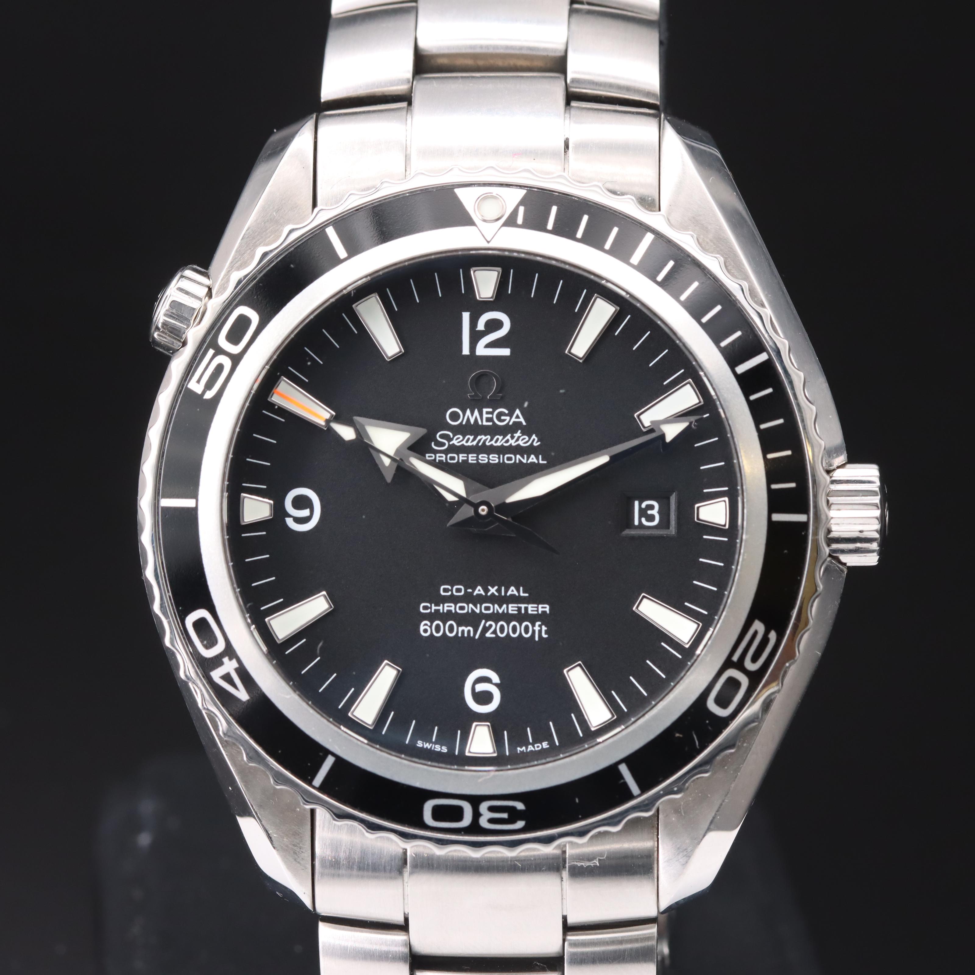 Omega Seamaster Planet Ocean 600M 46MM Black Co-Axial Steel Automatic Watch