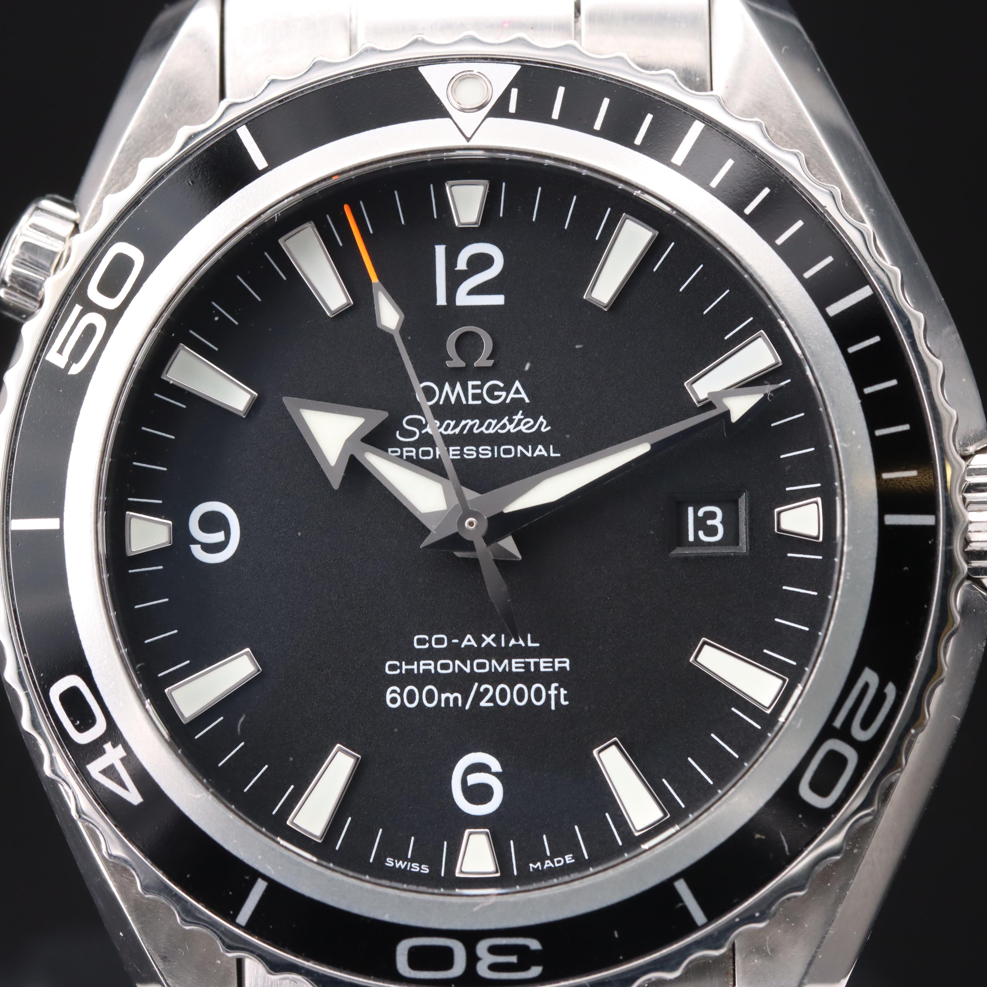 Omega Seamaster Planet Ocean 600M 46MM Black Co-Axial Steel Automatic Watch