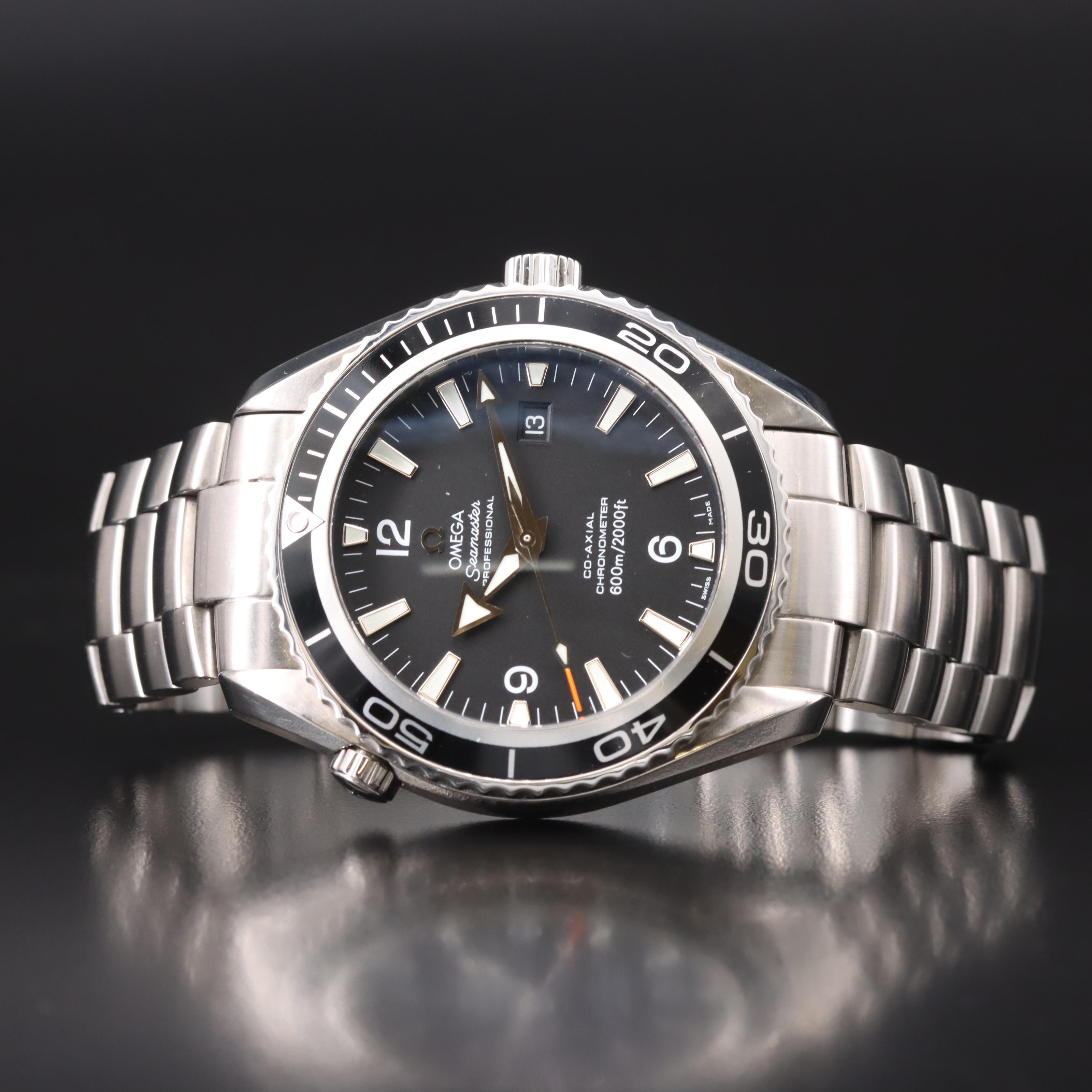 Omega Seamaster Planet Ocean 600M 46MM Black Co-Axial Steel Automatic Watch