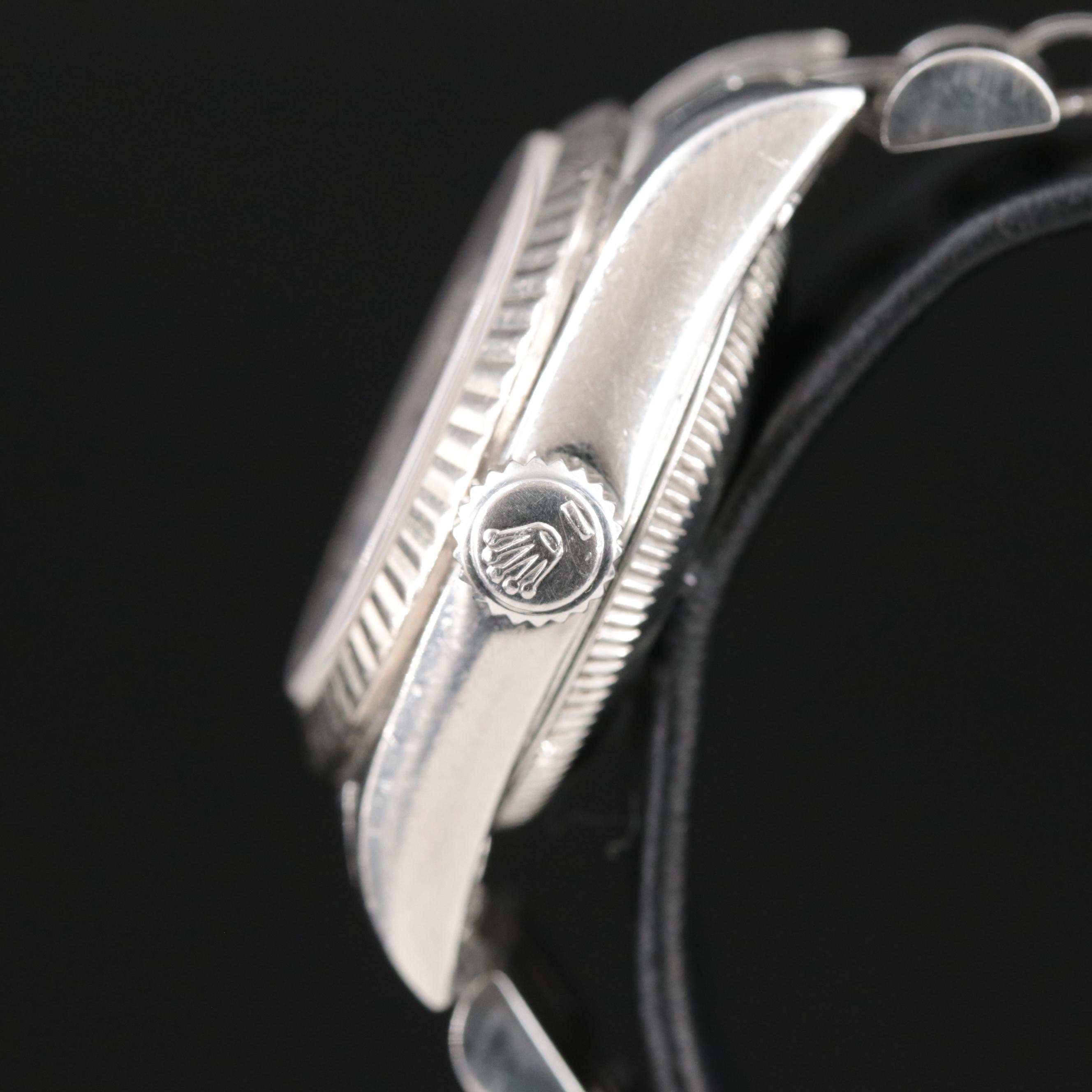 1996 Rolex Oyster Perpetual White Roman Dial Watch