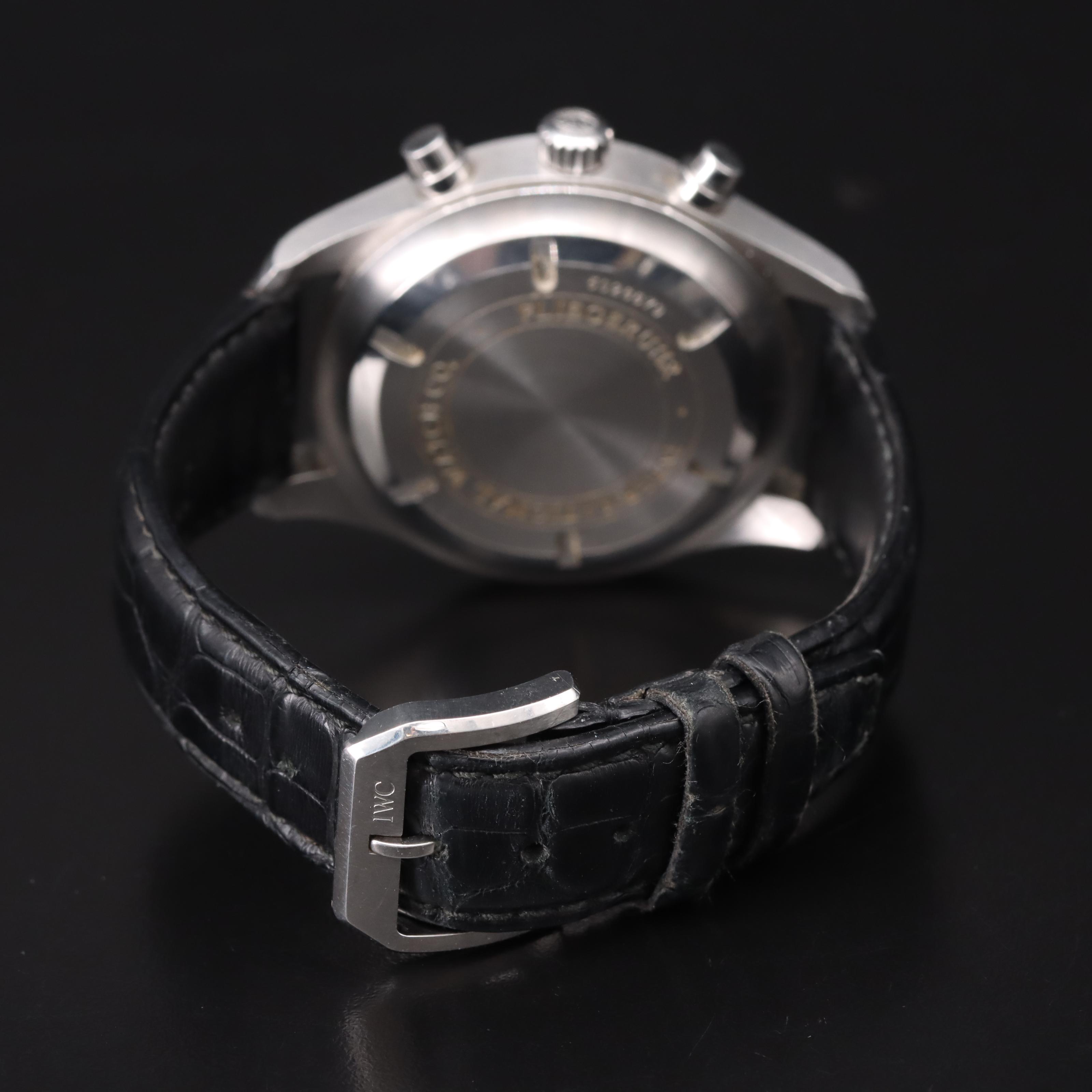 IWC Spitfire Pilot Chronograph Day-Date 42MM Steel Automatic Watch