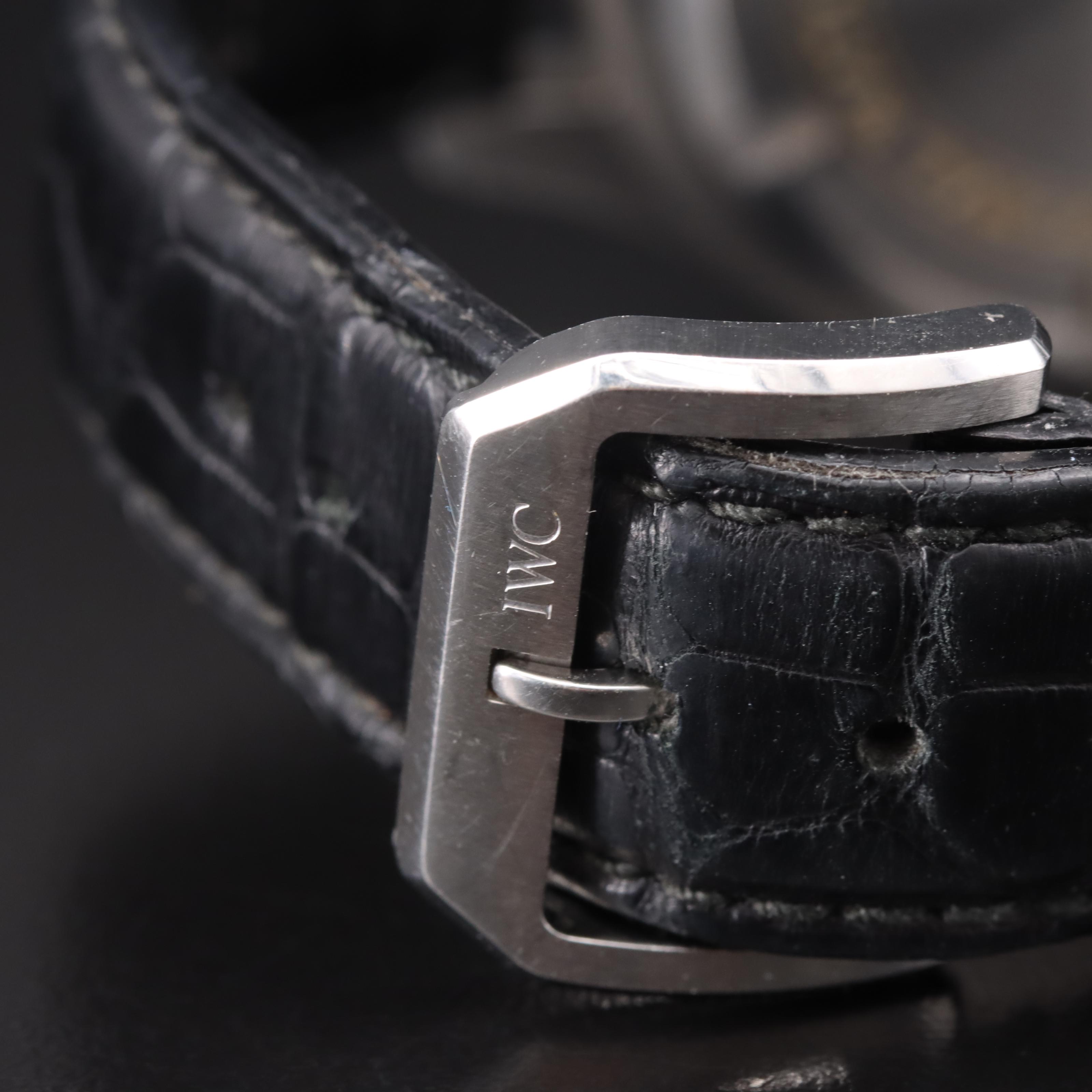 IWC Spitfire Pilot Chronograph Day-Date 42MM Steel Automatic Watch