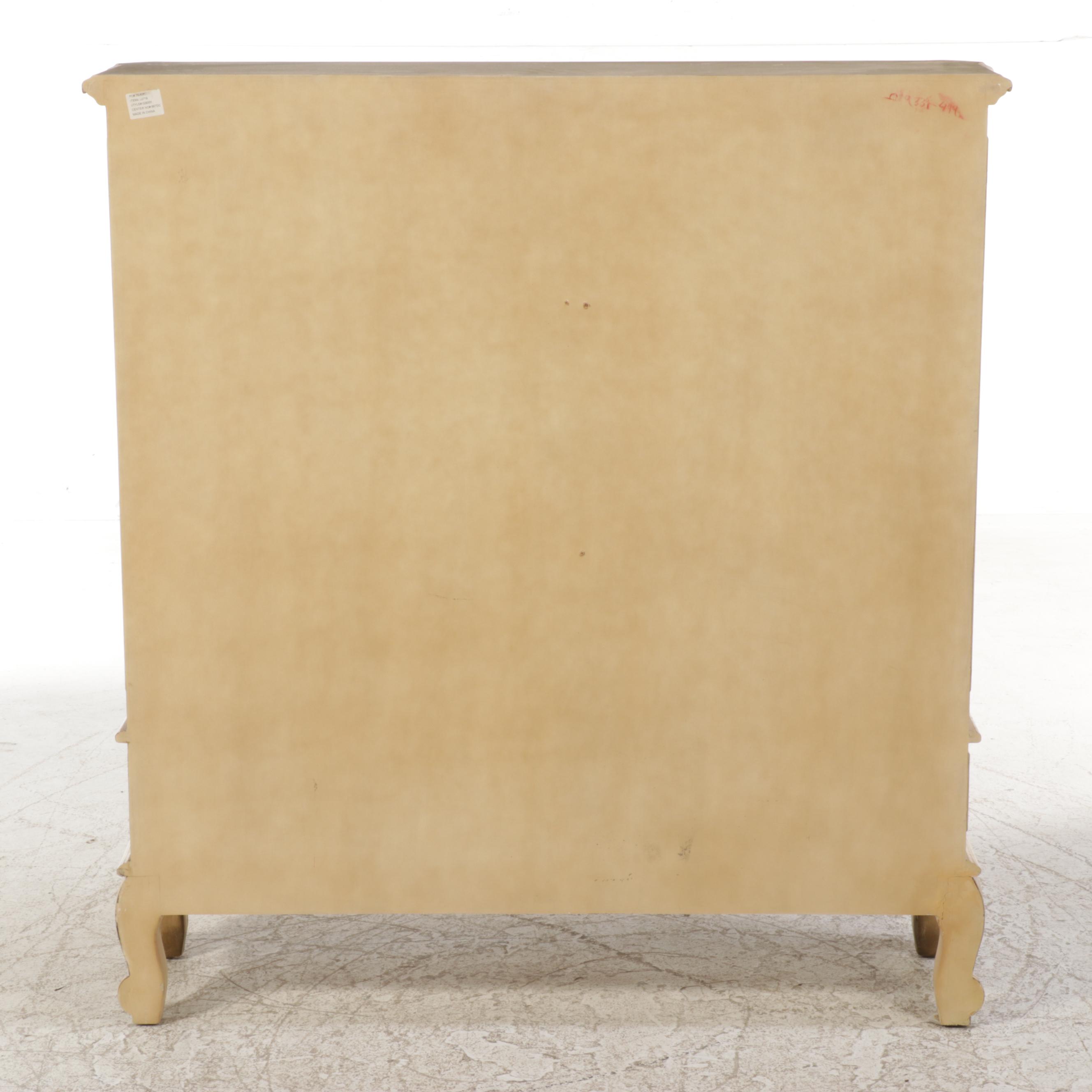 Louis XV Style Cream-Painted Bookcase