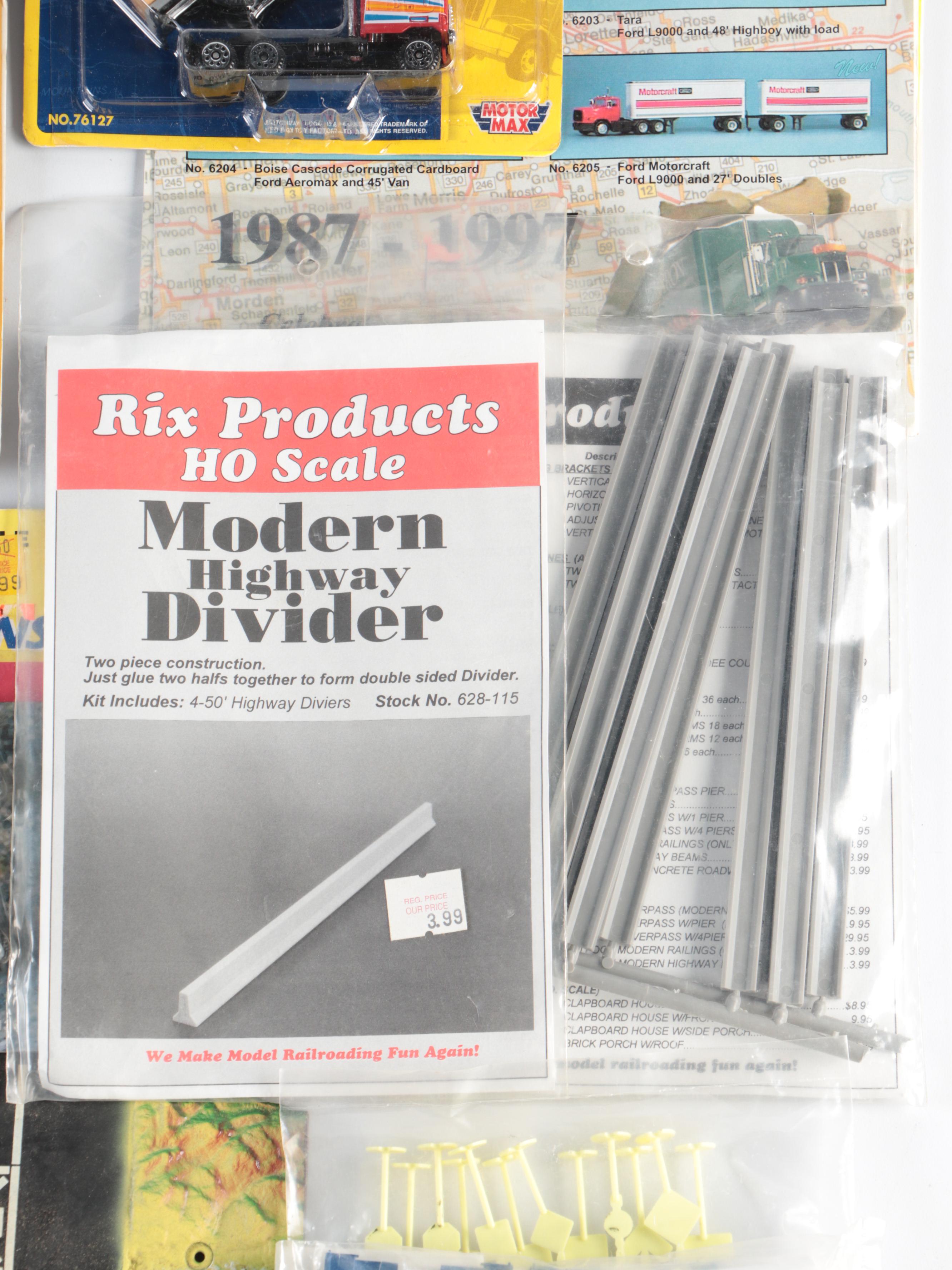 Tyco Train Cars with Life-Like Trains Railroad Signals and More