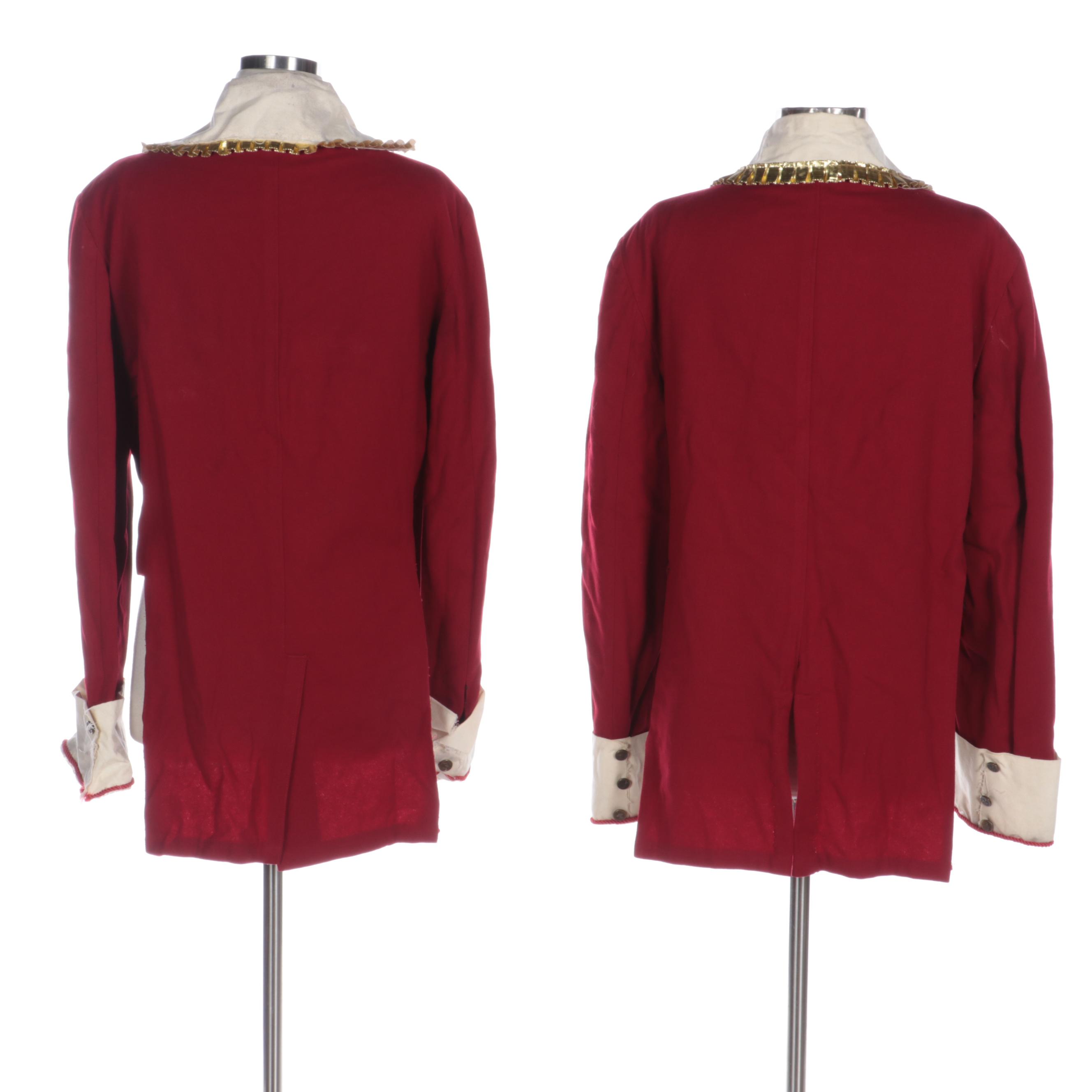 Revolutionary War Style Costume Jackets, Mid-20th Century