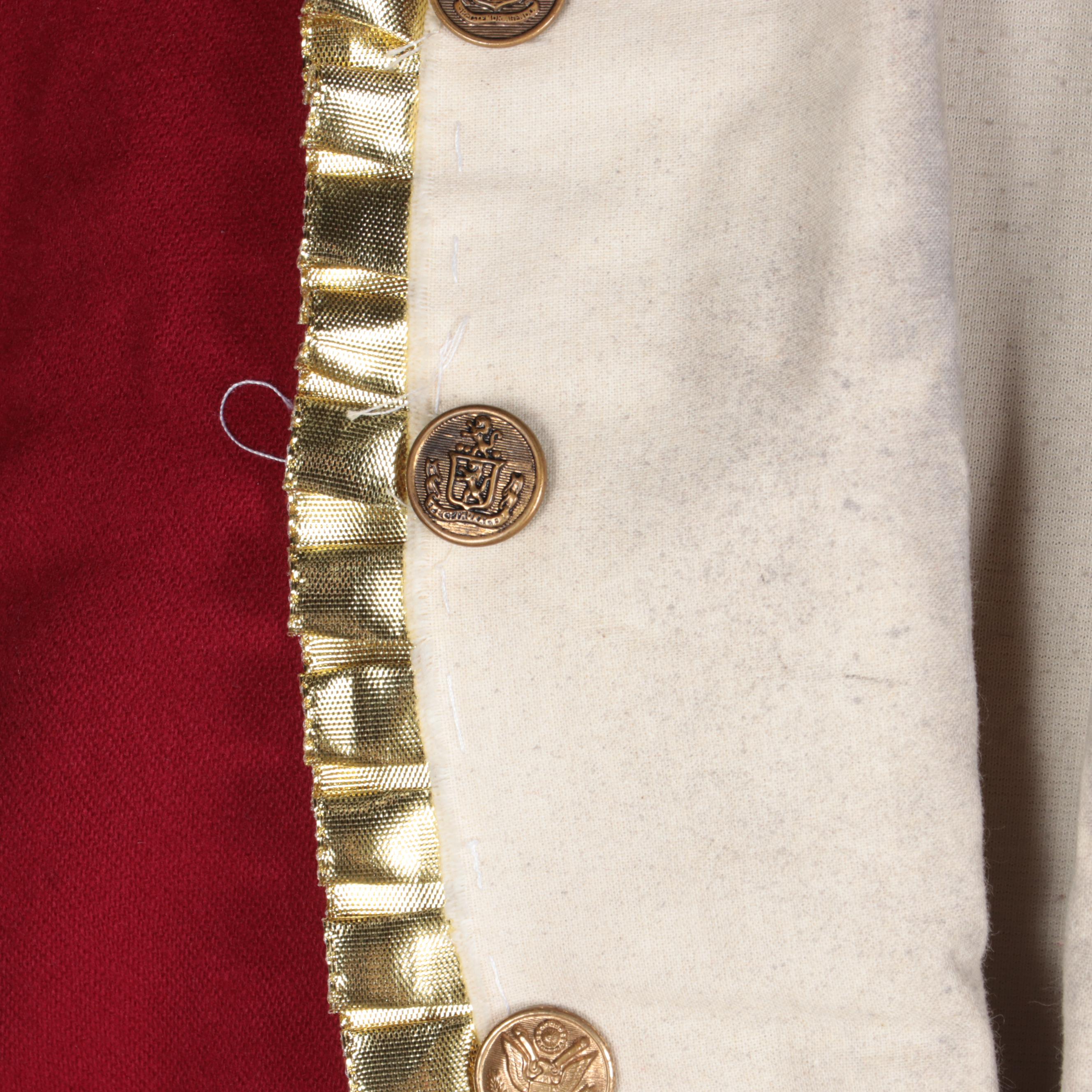Revolutionary War Style Costume Jackets, Mid-20th Century