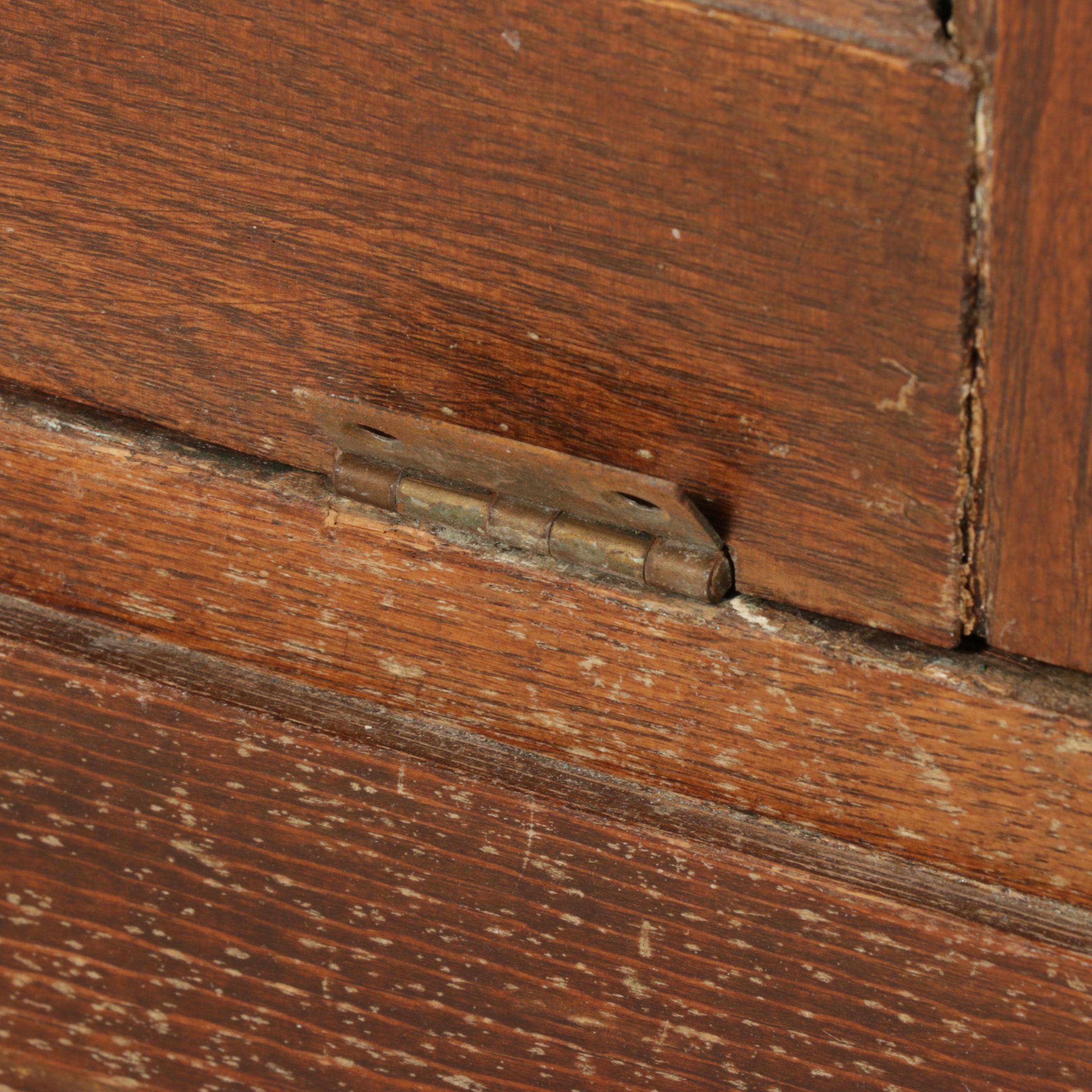 Double Stack Oak Index Card Cabinet, Circa 1900