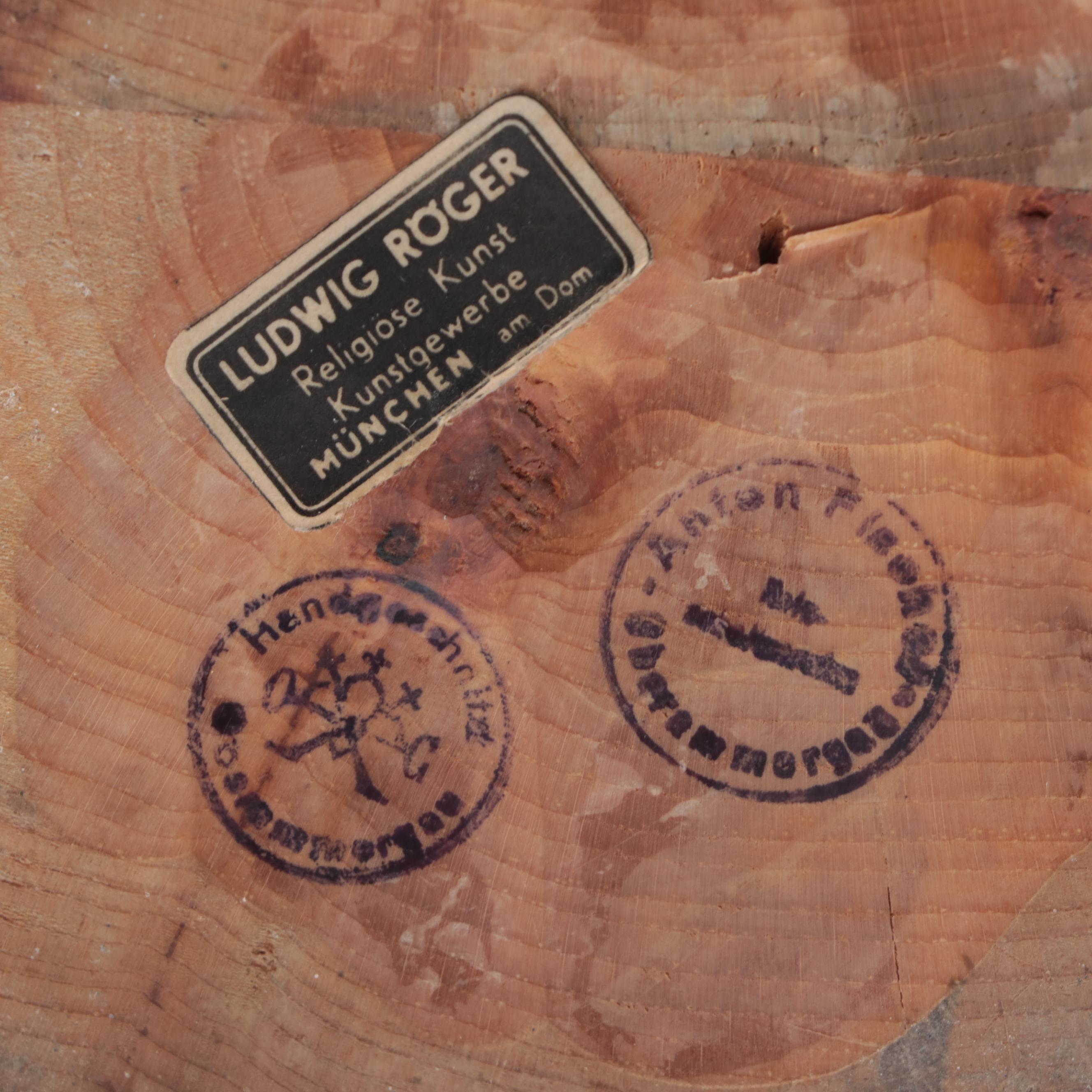 German Carved Wood Figurine