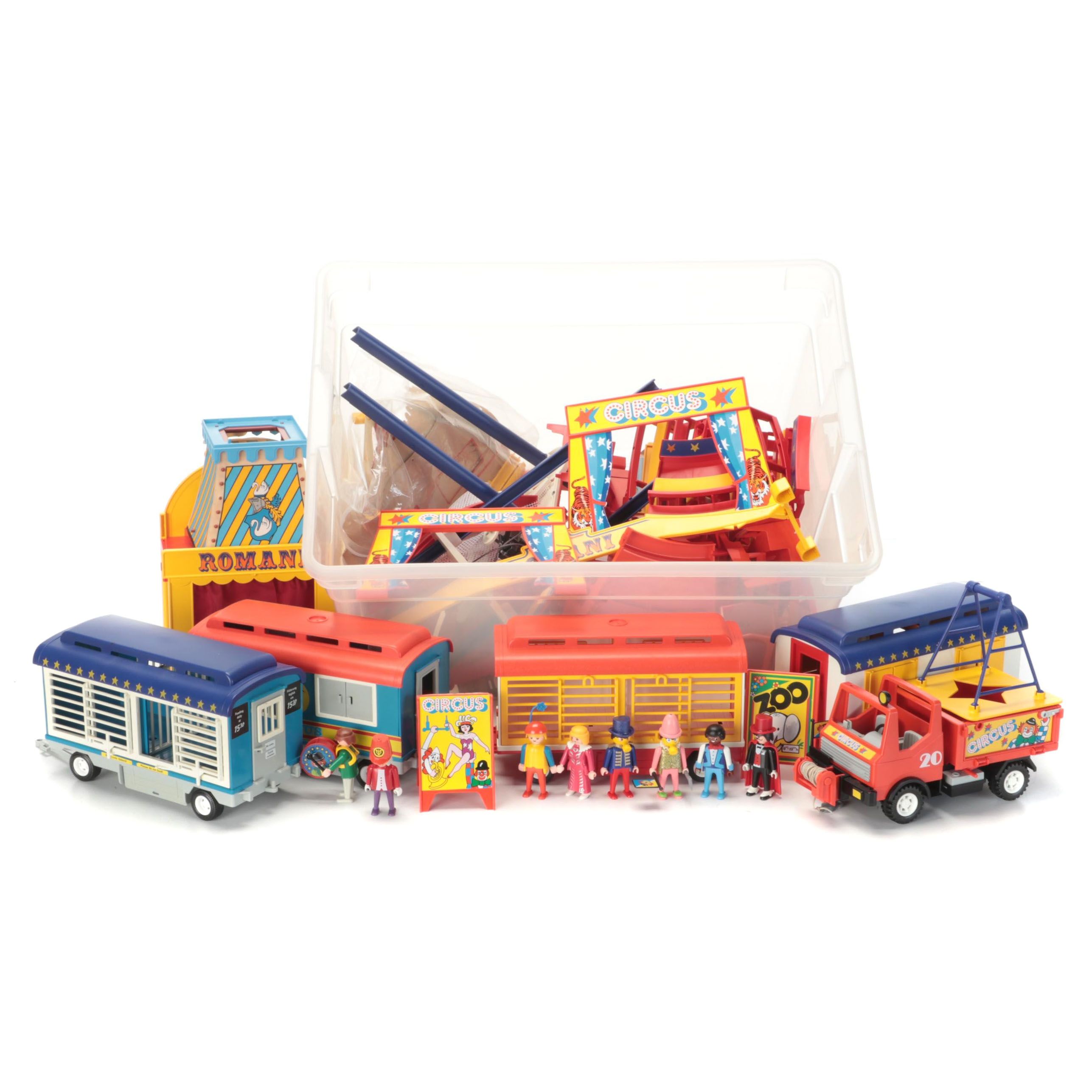 Playmobil "Romani" Circus Cars, Props and Action Figures