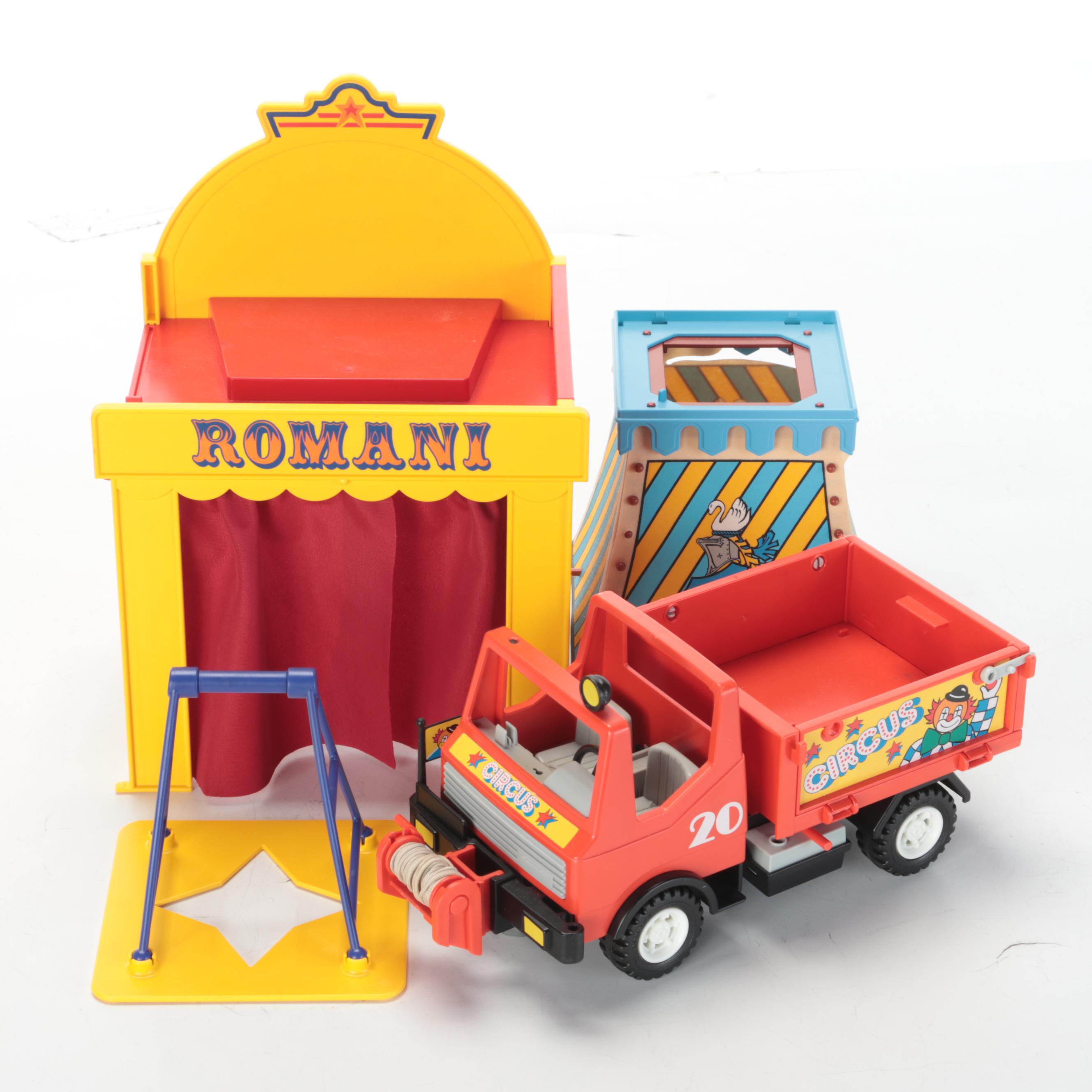 Playmobil "Romani" Circus Cars, Props and Action Figures