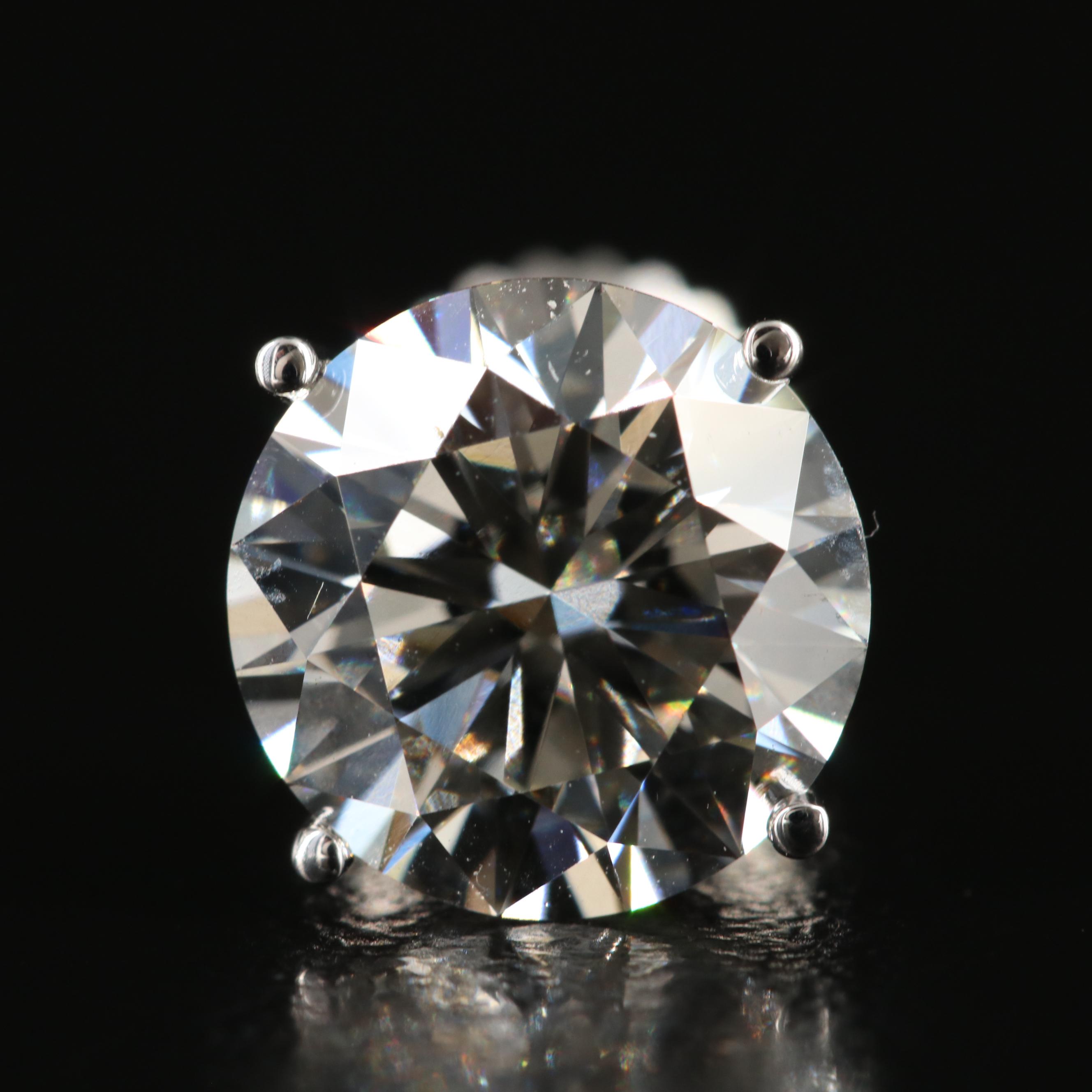 14K 4.78 CTW Lab Grown Diamond Stud Earrings with Online Digital IGI Reports