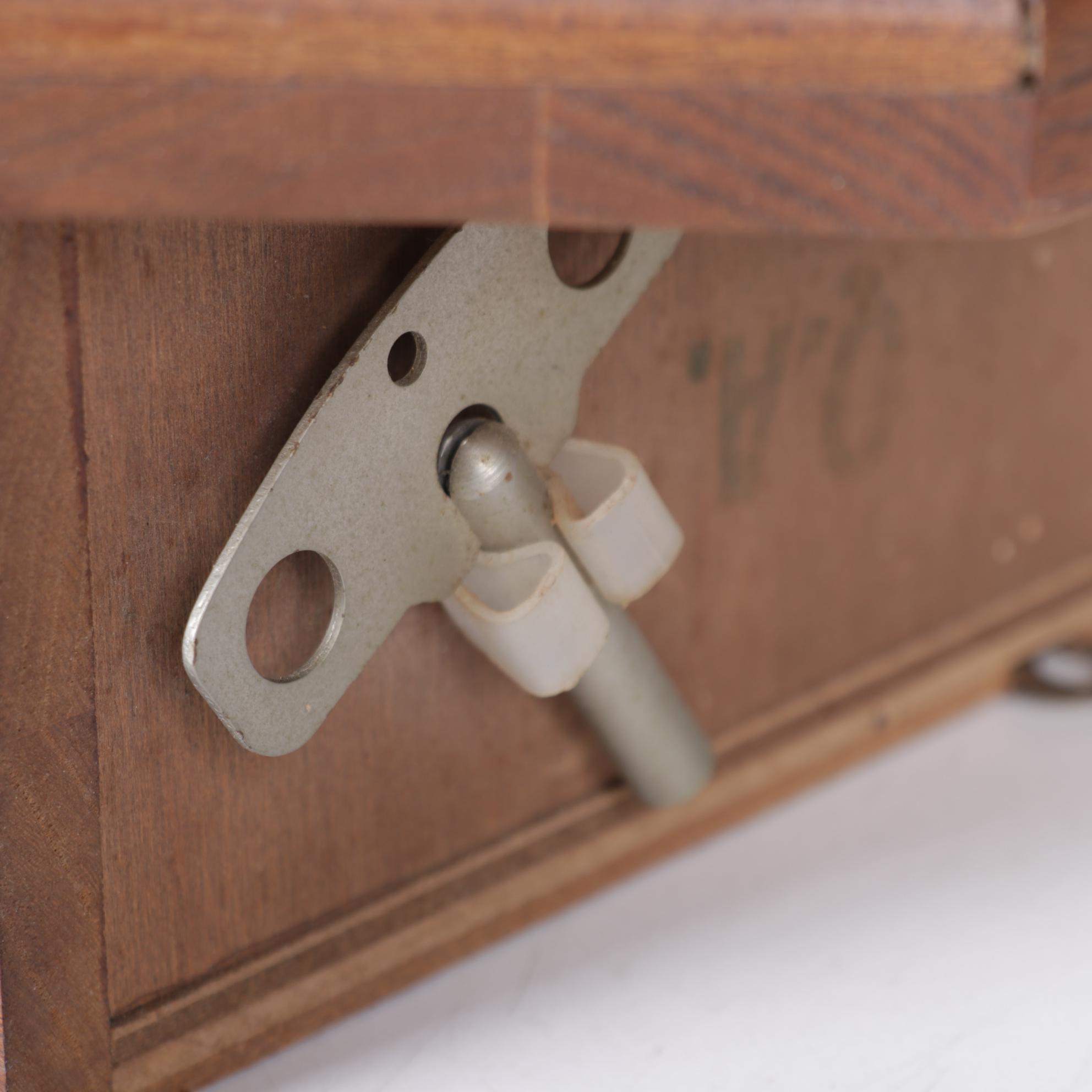 Hamilton "Head Master" Pendulum Wall Clock With Pair of Watercolor Paintings