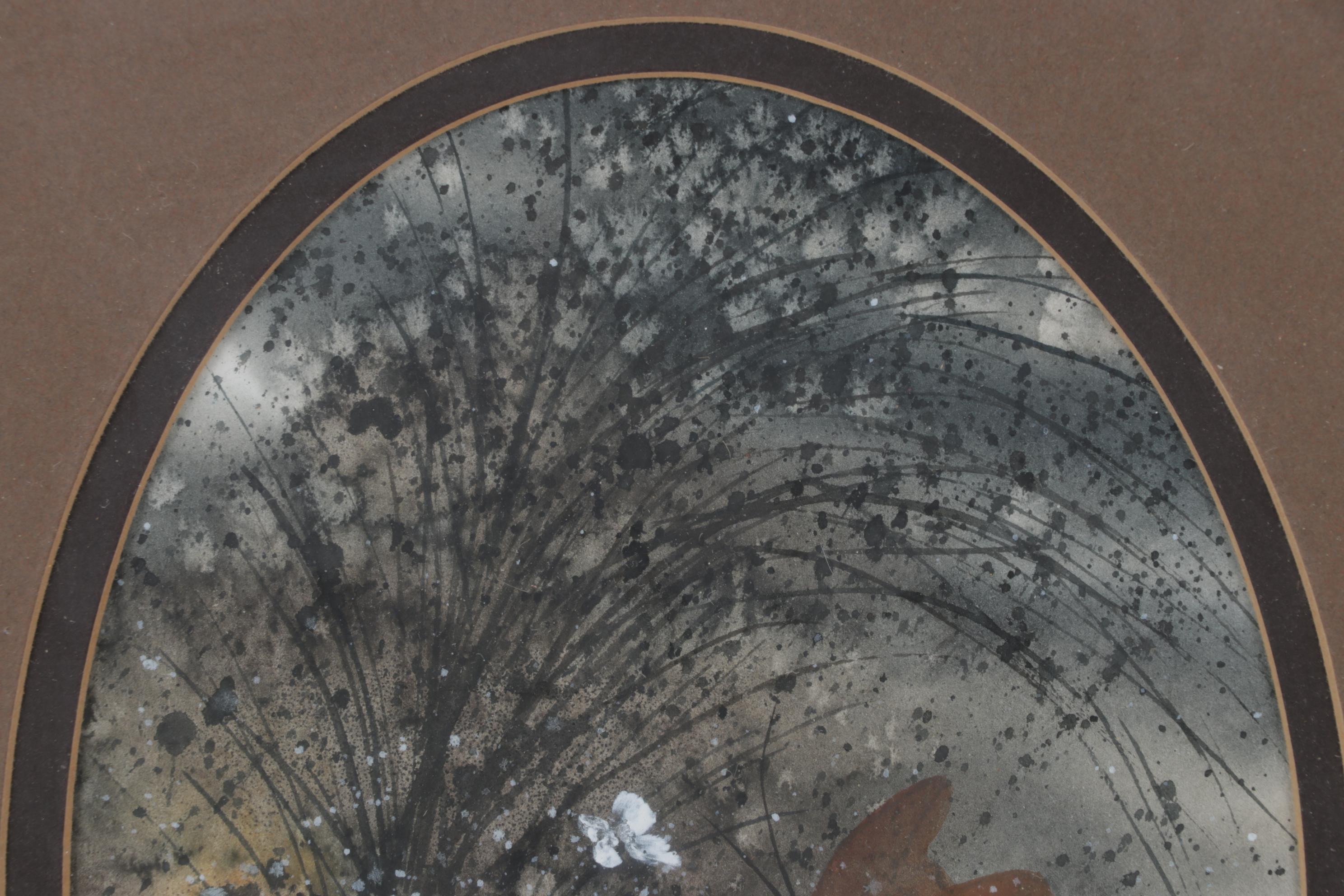 Hamilton "Head Master" Pendulum Wall Clock With Pair of Watercolor Paintings